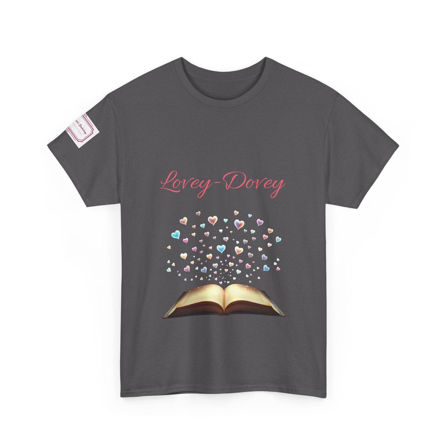 Lovey-Dovey - Graphic Unisex Heavy Cotton Tee - The Dreamer's Bookshop.