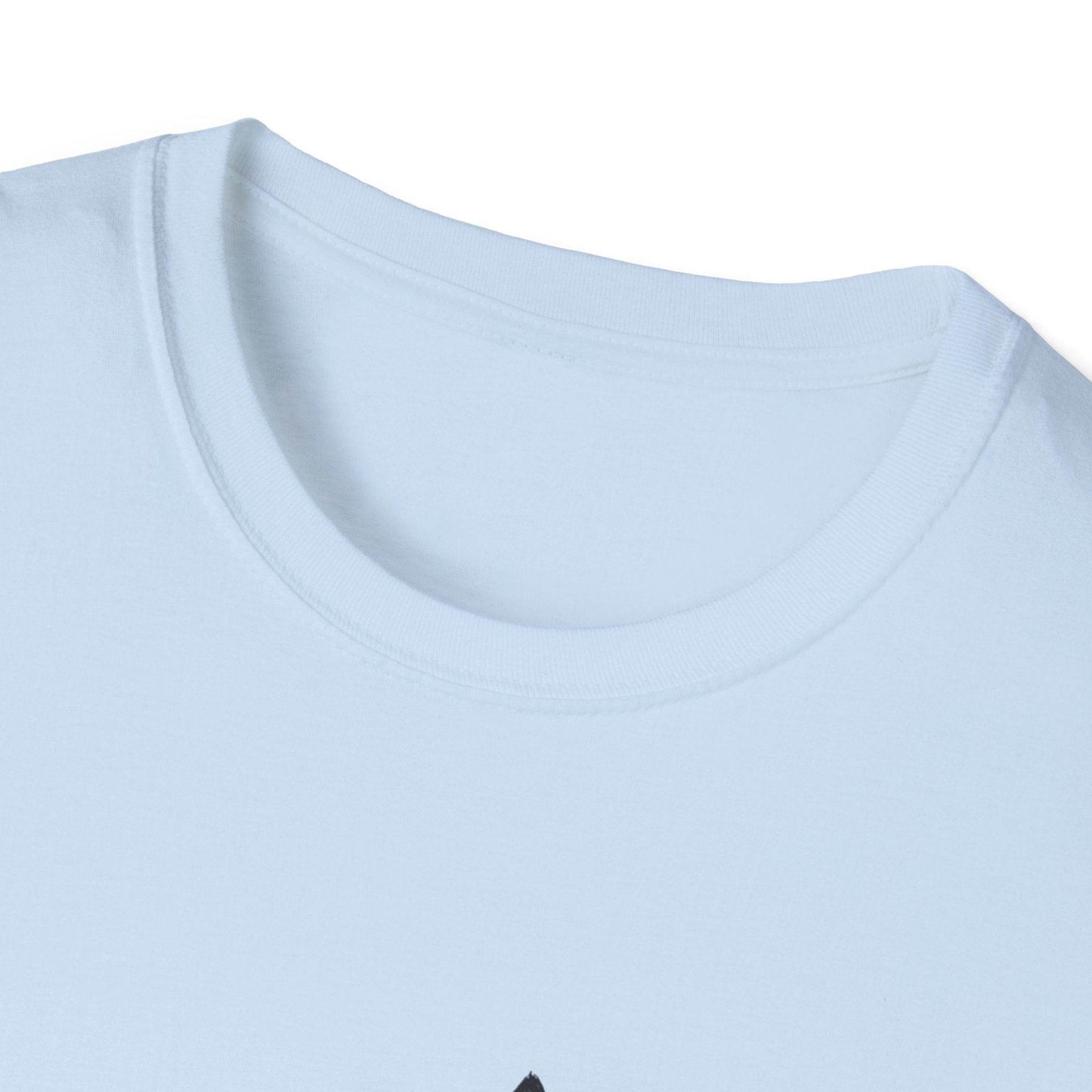 Unisex Softstyle T-Shirt - Vintage Cat Book Stack Booklover - The Dreamer's Bookshop.