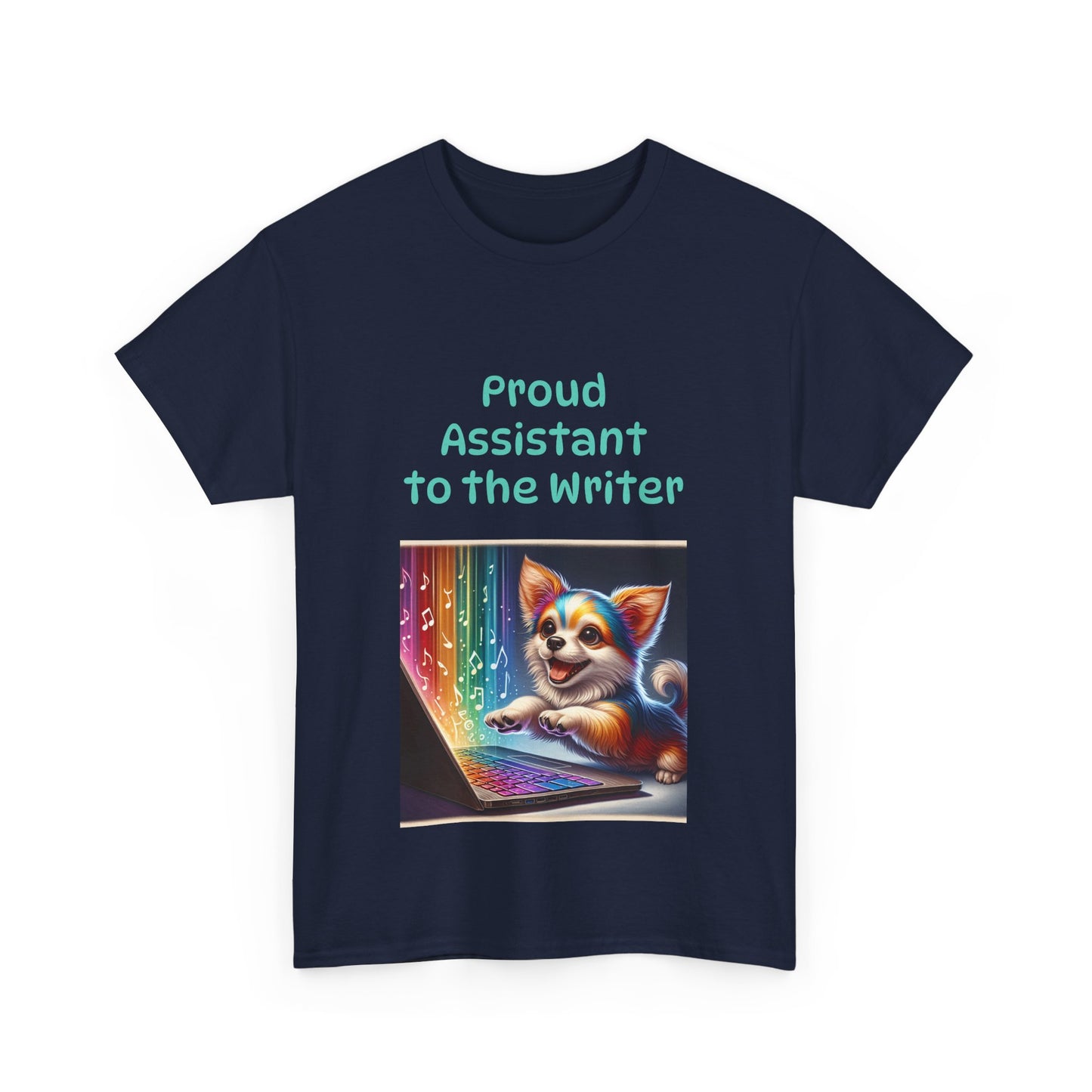 Book Lover's Unisex Heavy Cotton Tee - "Assistant Writer" - The Dreamer's Bookshop.