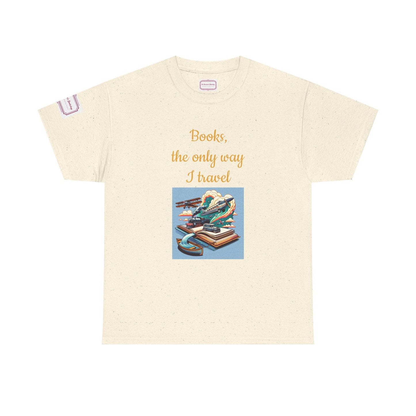 Travel - Unisex Heavy Cotton Tee - Perfect for Book Lovers - The Dreamer's Bookshop.