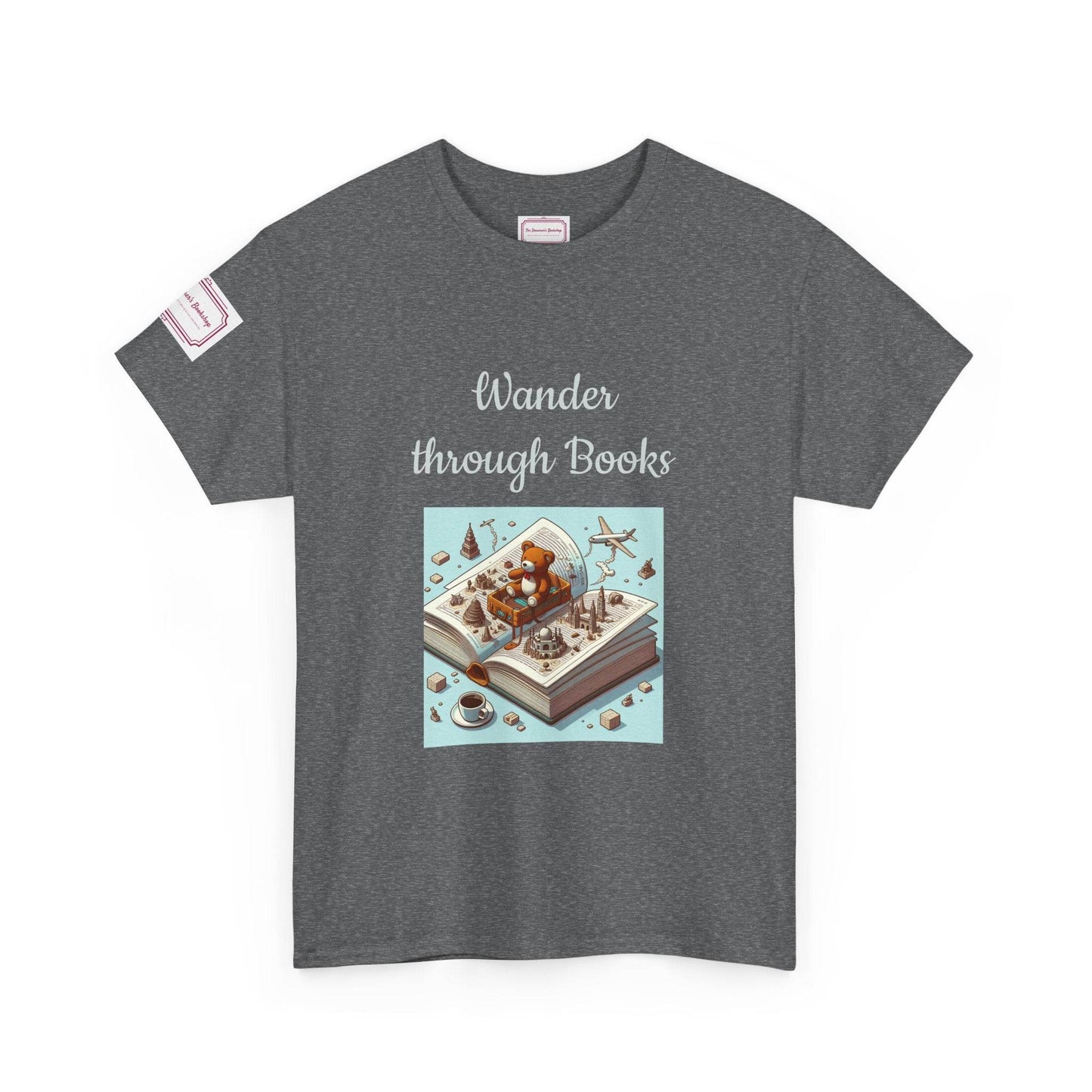 Wander - Unisex Heavy Cotton Tee - Perfect for Book Lovers - The Dreamer's Bookshop.