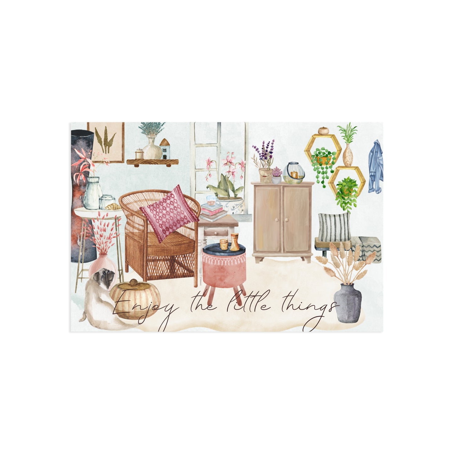 The Dreamer's Bookshop "Mugsie" Enjoy the Little Things Card - The Dreamer's Bookshop.