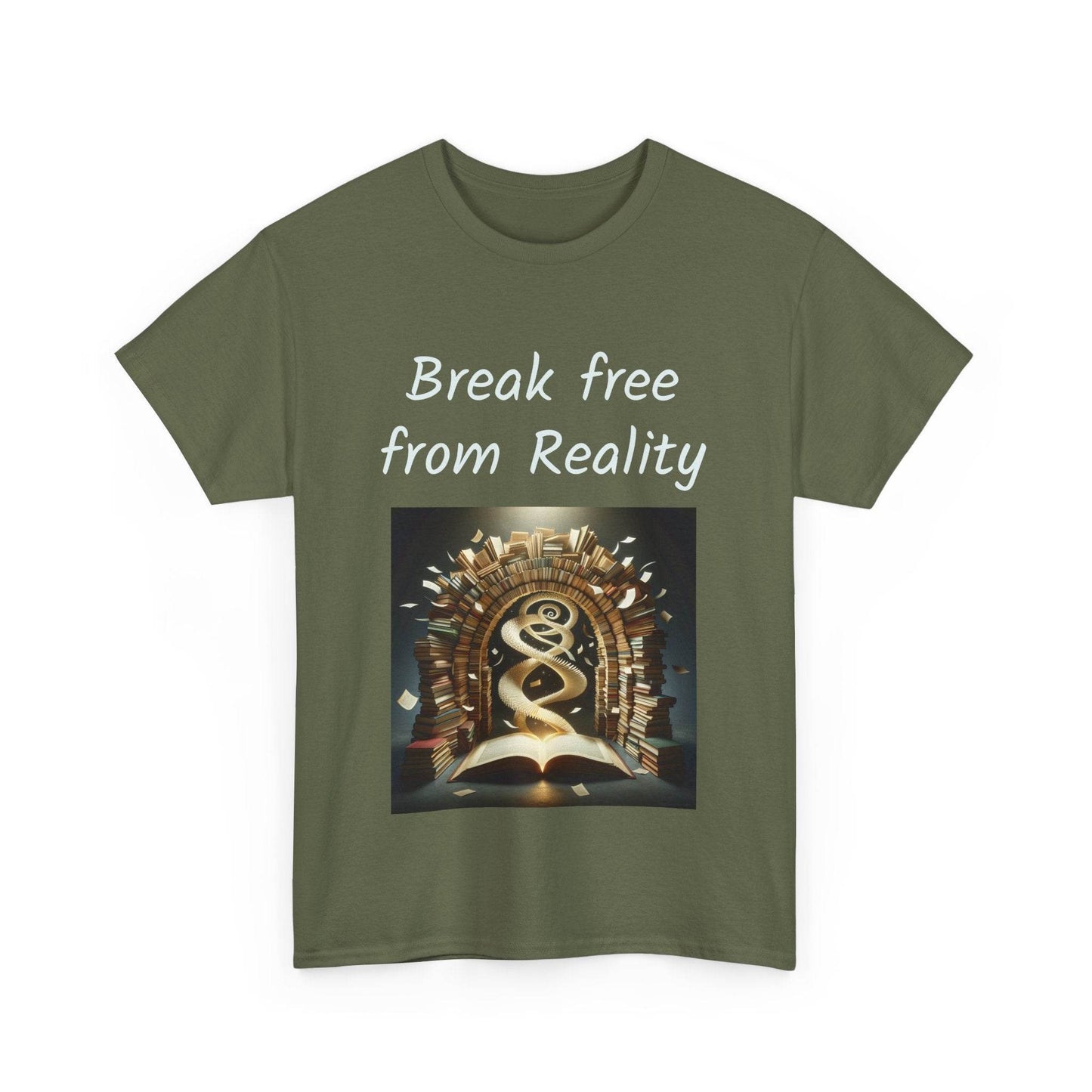 Break Free - Unisex Heavy Cotton Tee - Book Lovers - The Dreamer's Bookshop.