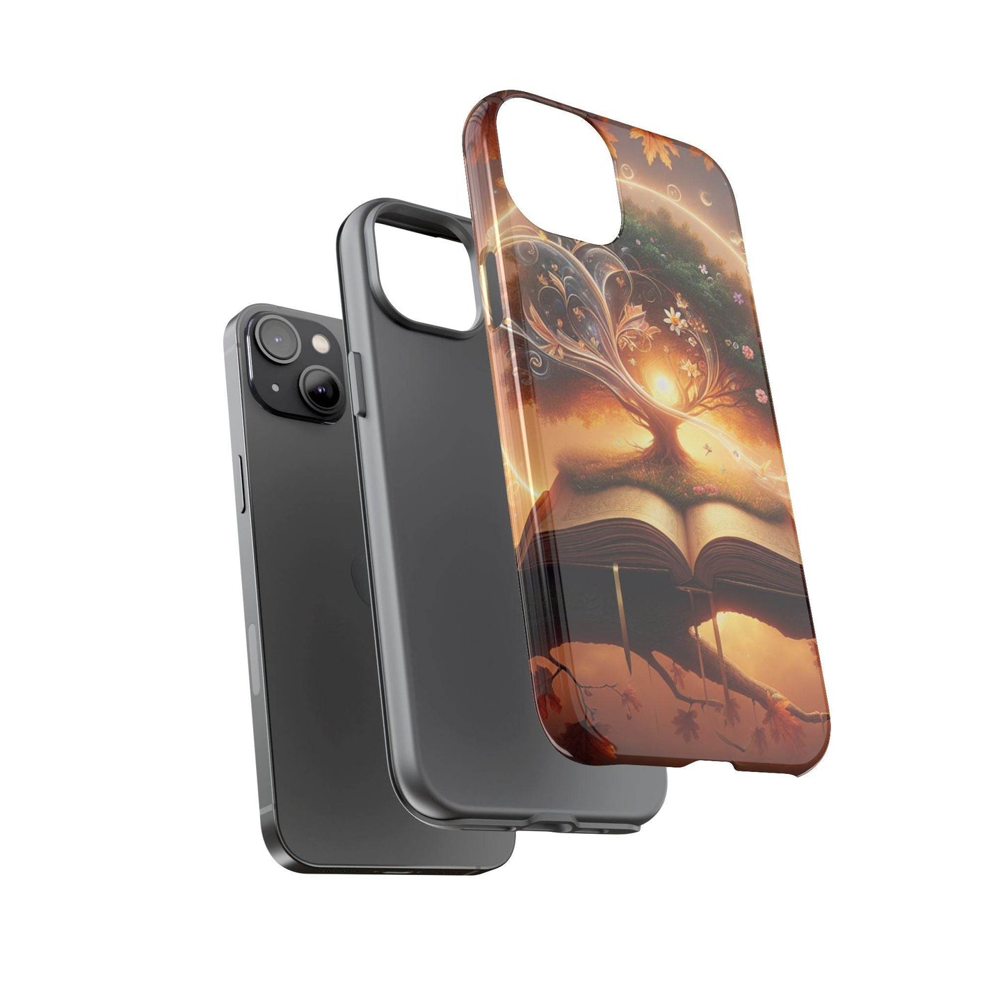 Nature-Inspired iPhone & Samsung Phone Case with Tree of Life Design - The Dreamer's Bookshop.