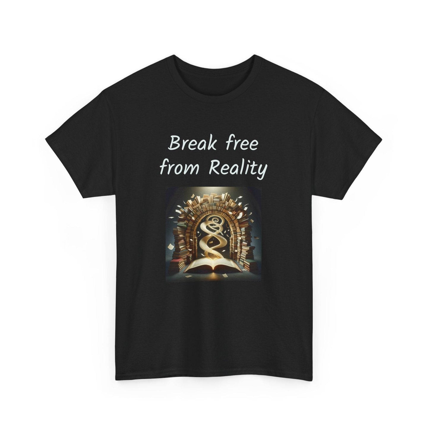 Break Free - Graphic Tee - Unisex Heavy Cotton T-Shirt - Book Lovers - The Dreamer's Bookshop.
