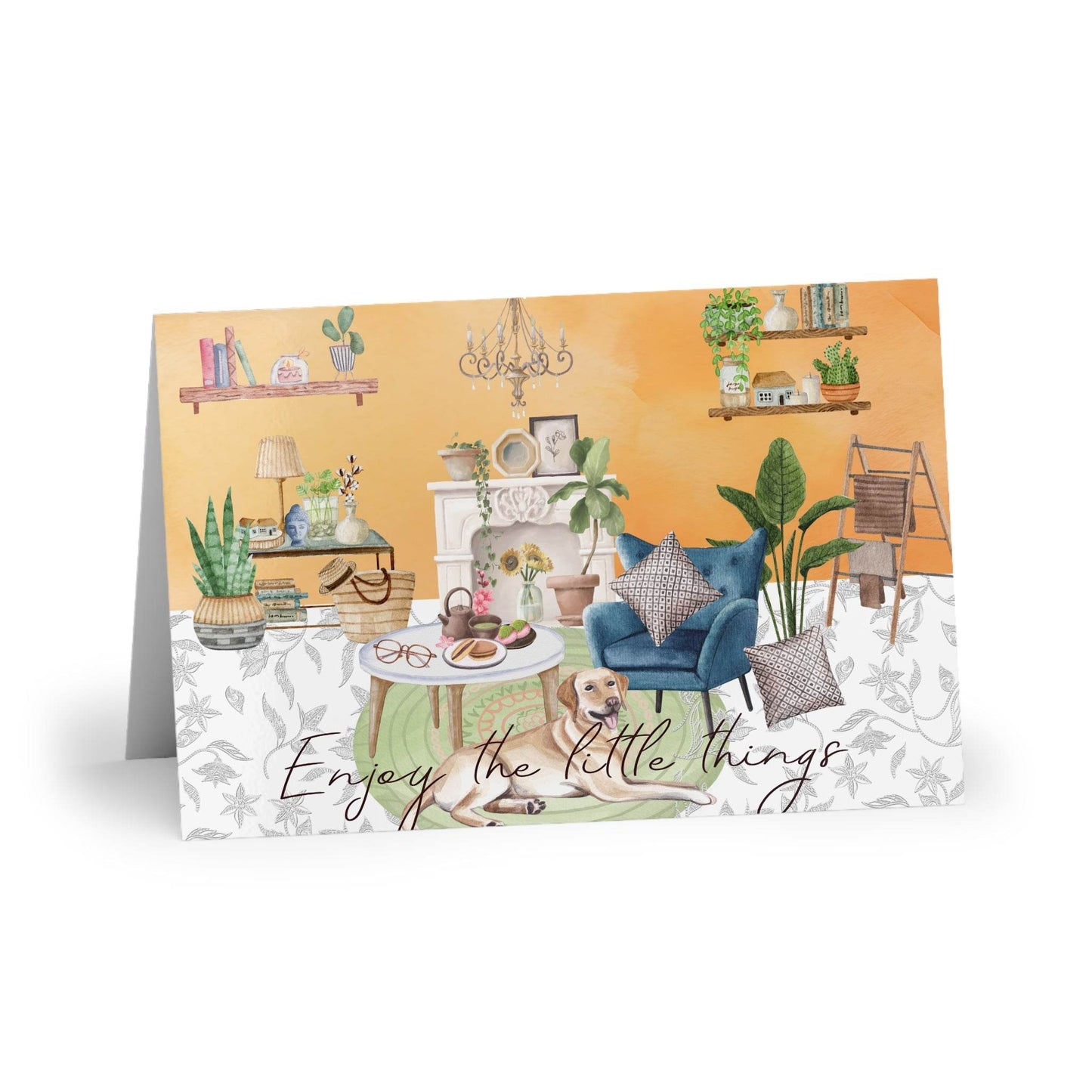 The Dreamer's Bookshop "Tea time" Enjoy the Little Things Card - The Dreamer's Bookshop.