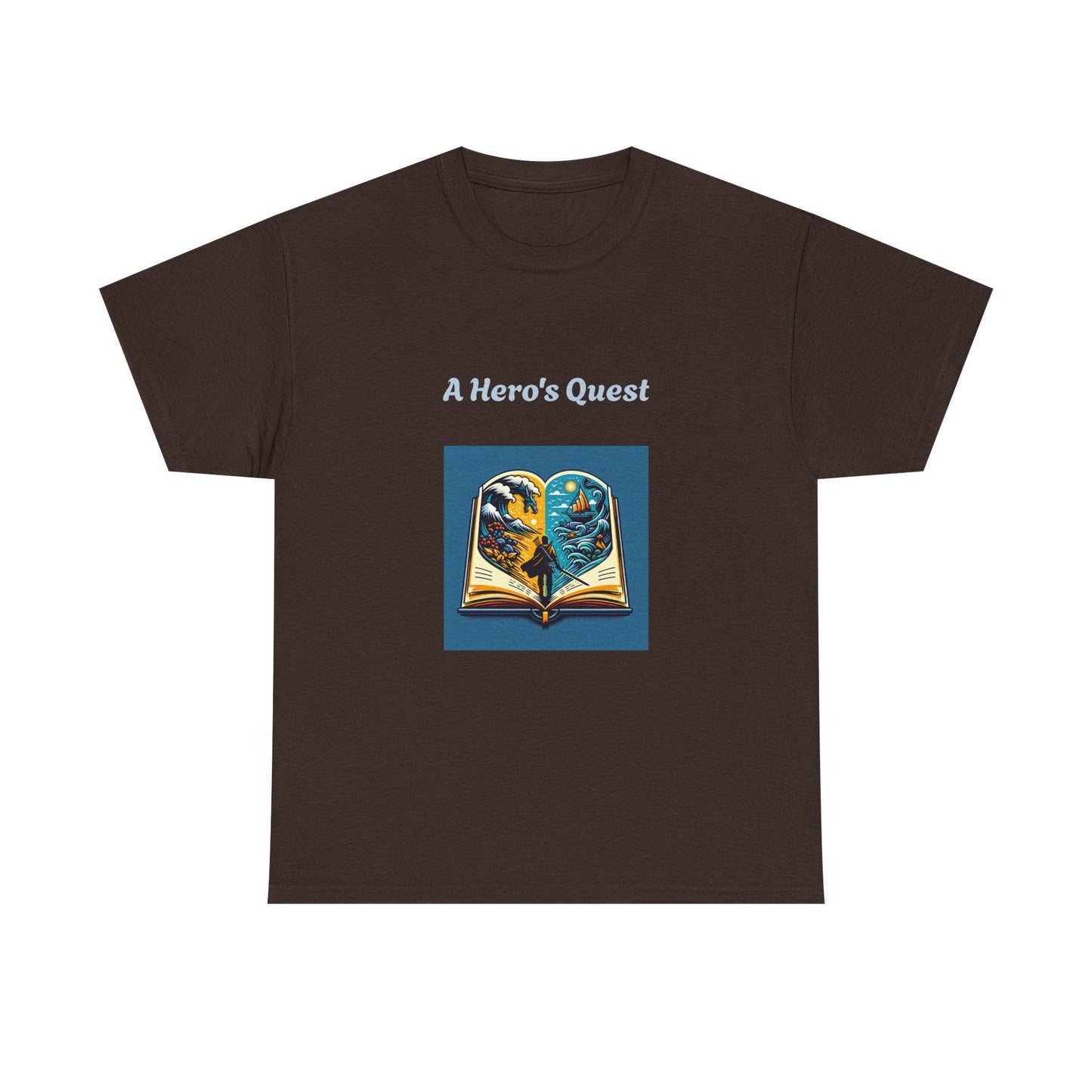 Adventure - Graphic Tee - Unisex Heavy Cotton T-Shirt - Hero's Quest - The Dreamer's Bookshop.