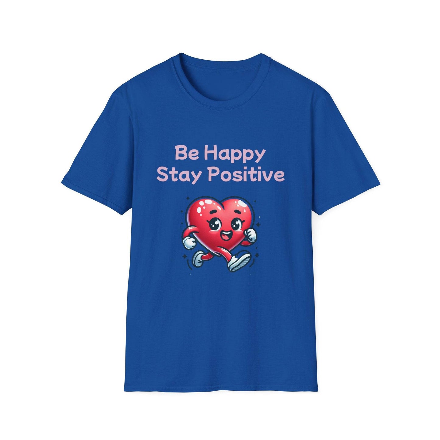Be Happy Stay Positive Graphic T-Shirt for Optimism Lovers - The Dreamer's Bookshop.