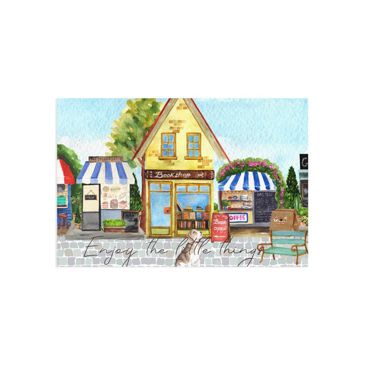 The Dreamer's Bookshop "Bookshop" Enjoy the Little Things Card - The Dreamer's Bookshop.