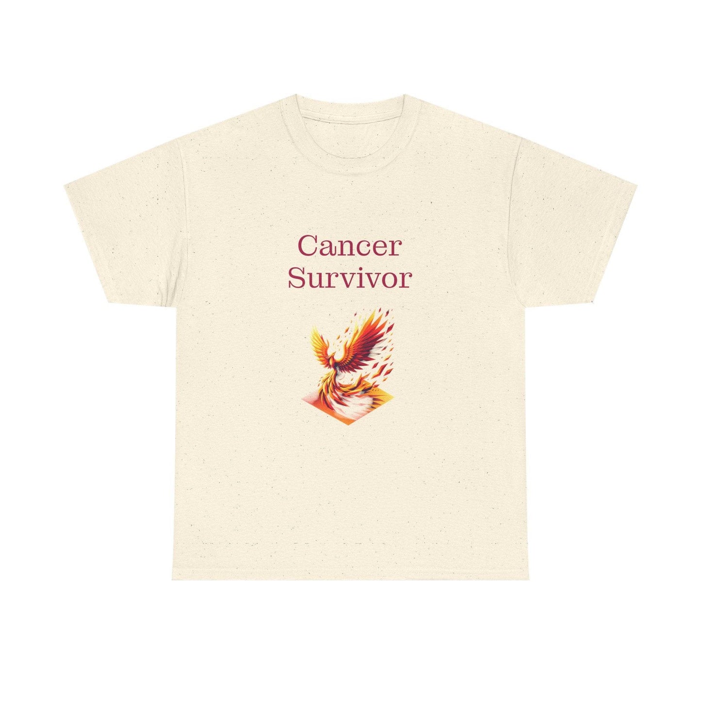 Cancer Survivor Unisex Heavy Cotton Tee - Inspirational Battle T-Shirt - The Dreamer's Bookshop.