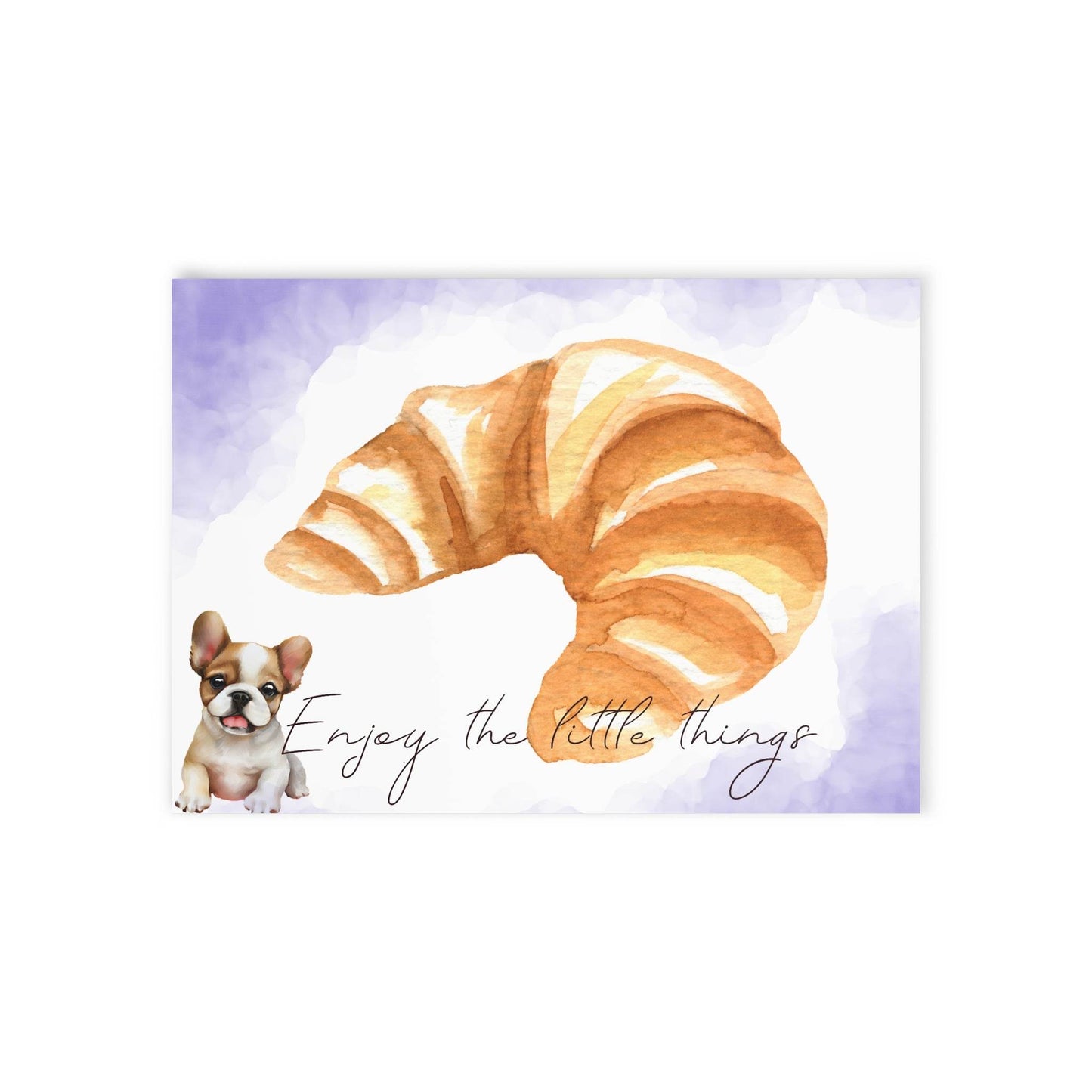 The Dreamer's Bookshop "French Croissant" Enjoy the Little Things Card - The Dreamer's Bookshop.