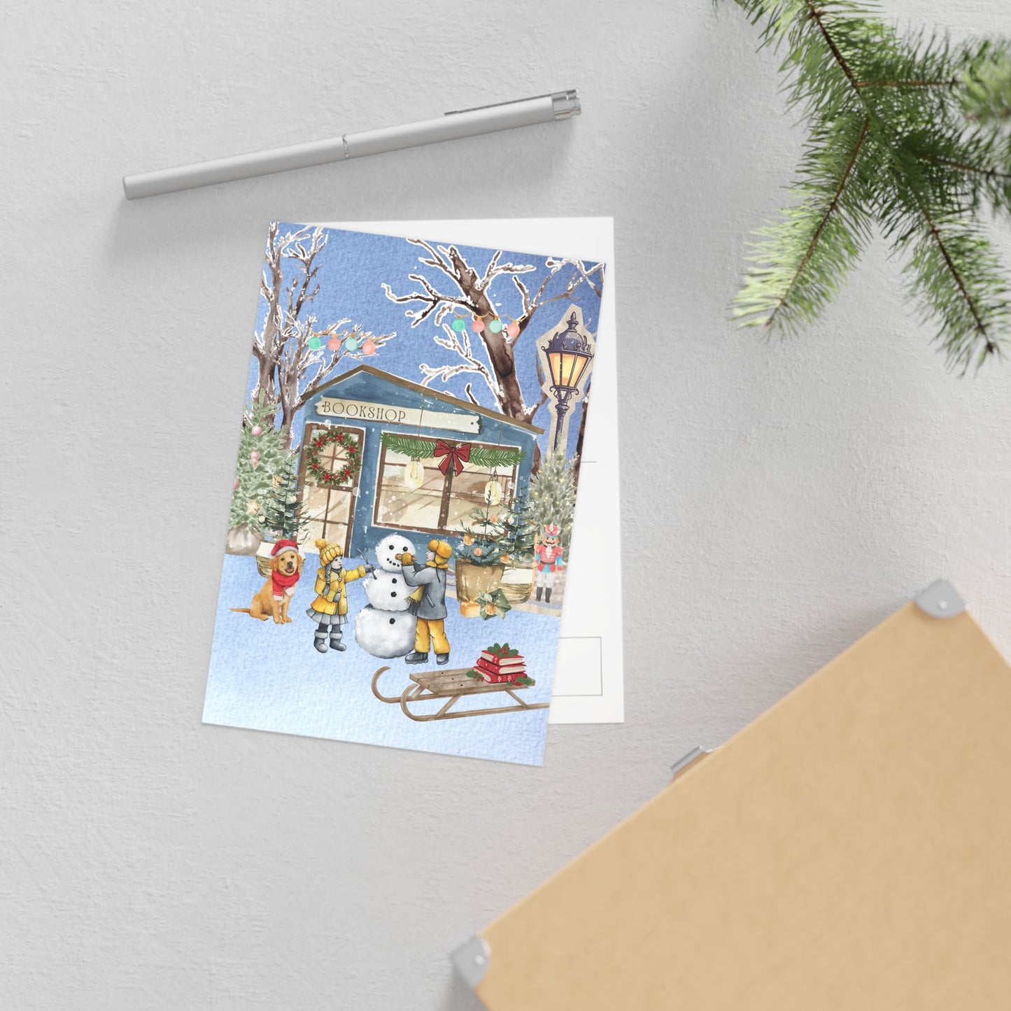 The Dreamer's Bookshop "Winter Bookshop" Christmas Card
