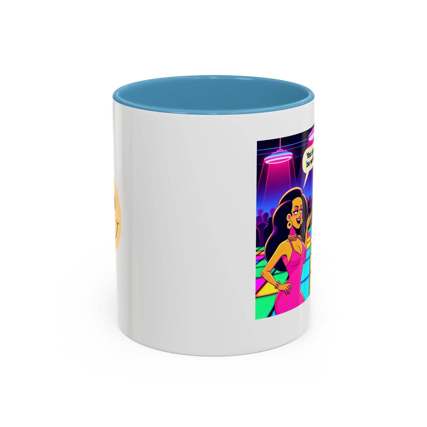 Retro Vibe Accent Coffee Mug - You should be writing - The Dreamer's Bookshop.