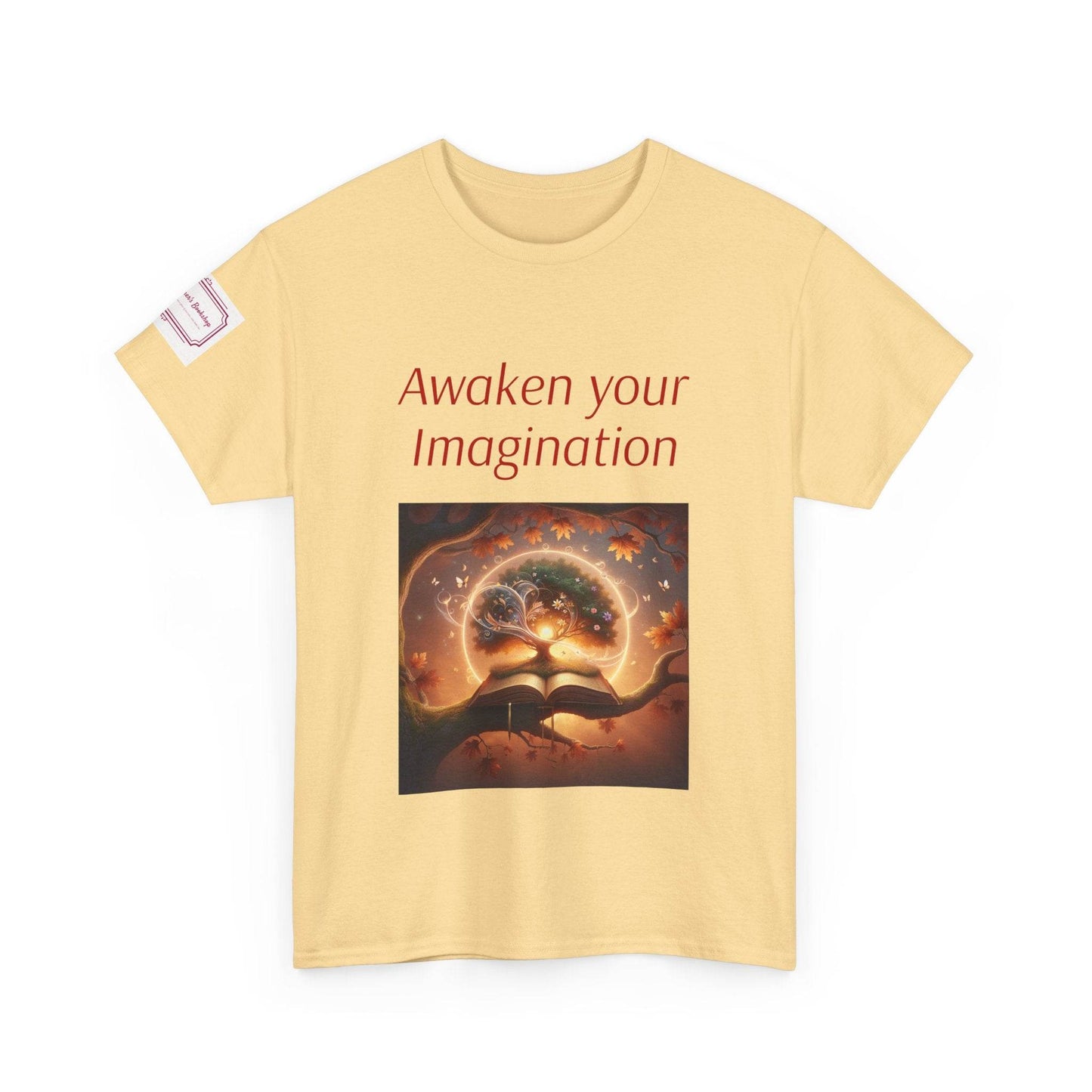 Awaken Your Imagination Unisex Heavy Cotton Tee - Inspiring Graphic T-Shirt for Creative Souls - The Dreamer's Bookshop.