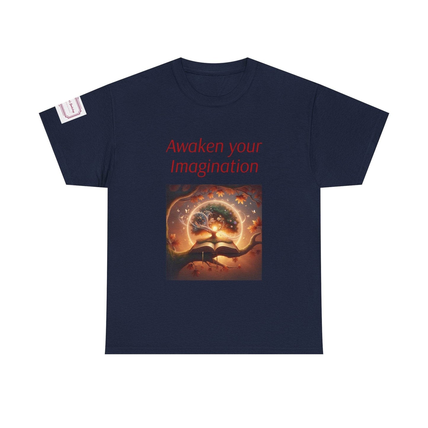 Awaken Your Imagination Unisex Heavy Cotton Tee - Inspiring Graphic T-Shirt for Creative Souls - The Dreamer's Bookshop.