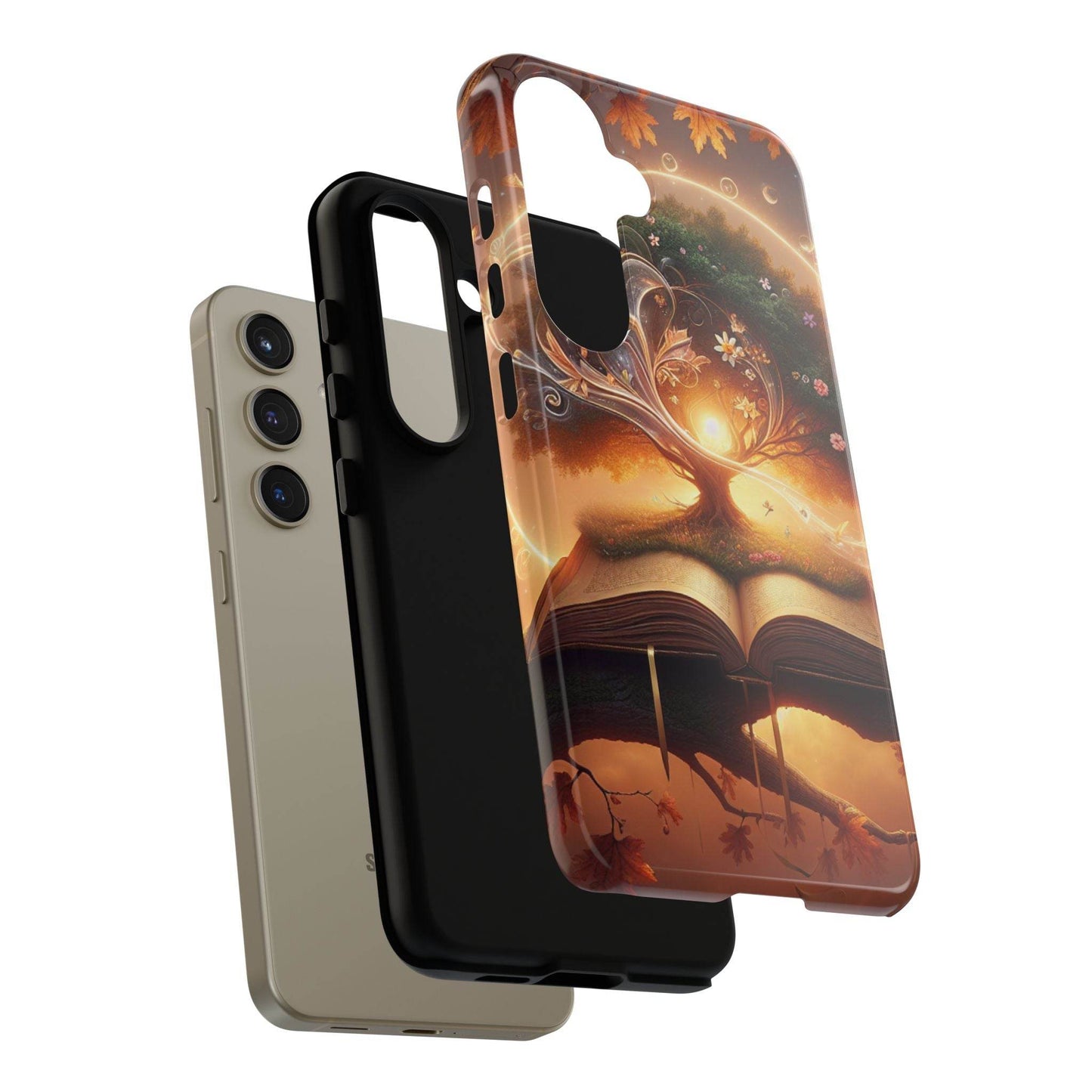 Nature-Inspired iPhone & Samsung Phone Case with Tree of Life Design - The Dreamer's Bookshop.