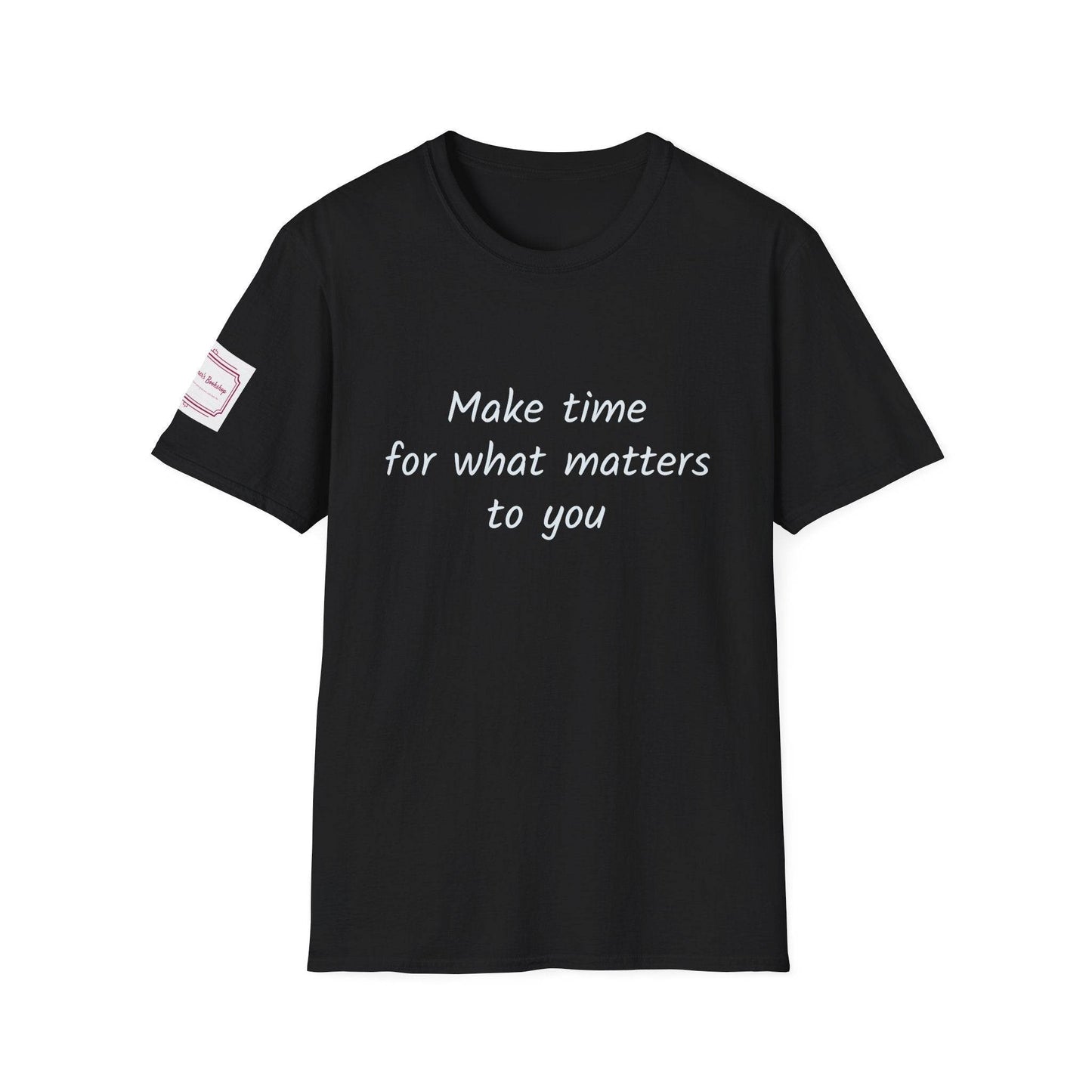 Motivational Unisex Softstyle T-Shirt - Make Time - The Dreamer's Bookshop.