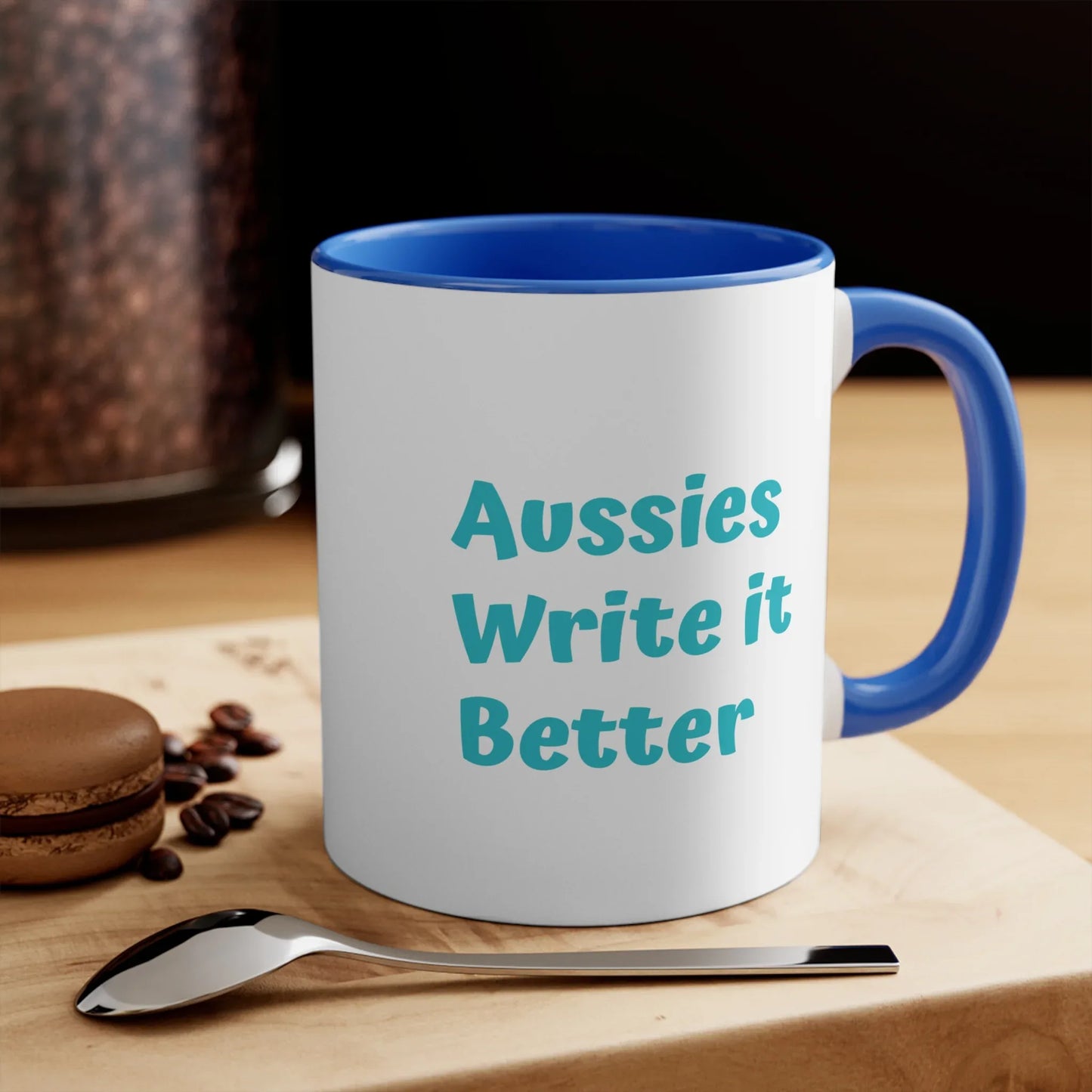 Aussies Write it Better Mug - 11oz Booklovers' Coffee - The Dreamer's Bookshop.