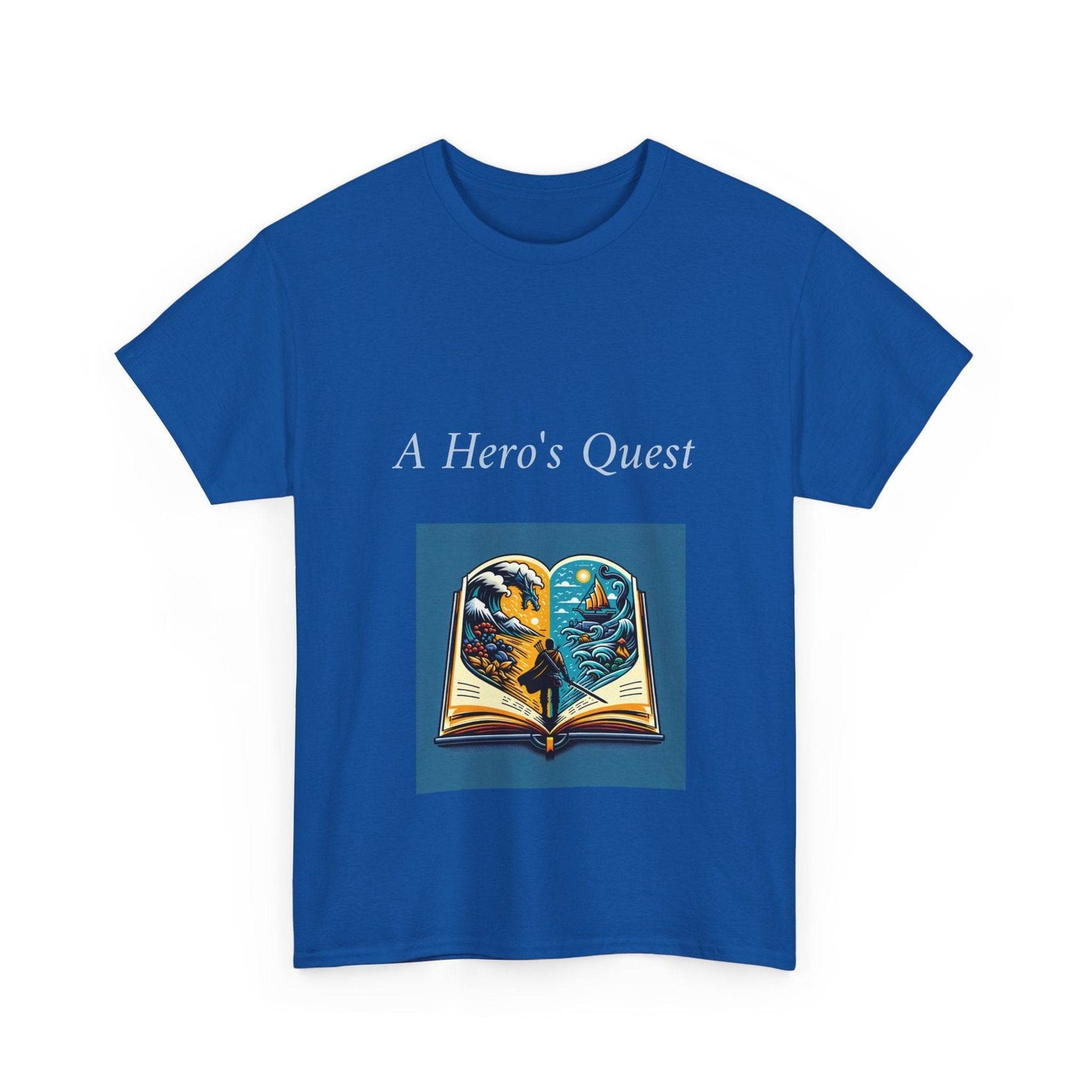 Adventure - Unisex Heavy Cotton Tee - Hero's Quest - The Dreamer's Bookshop.