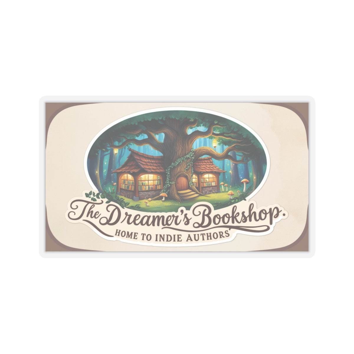 Home to Indie Authors Kiss-Cut Stickers | Book Lover Gift | Literary Decor - The Dreamer's Bookshop.