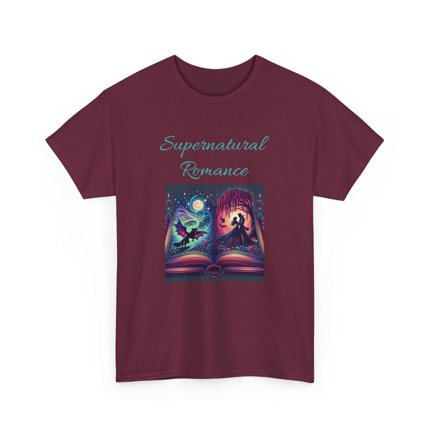 Fiction - Graphic Tee - Unisex Heavy Cotton T-Shirt - Supernatural Romance - The Dreamer's Bookshop.