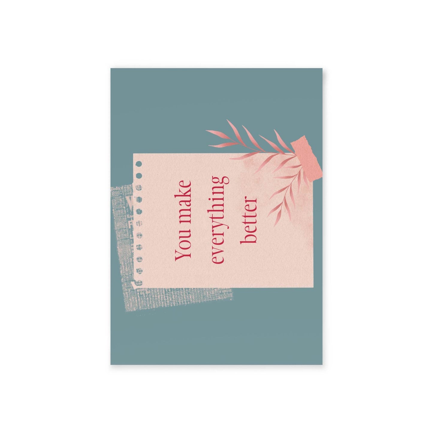 The Dreamer's Bookshop Appreciation "You Make Everything" Print Card - The Dreamer's Bookshop.