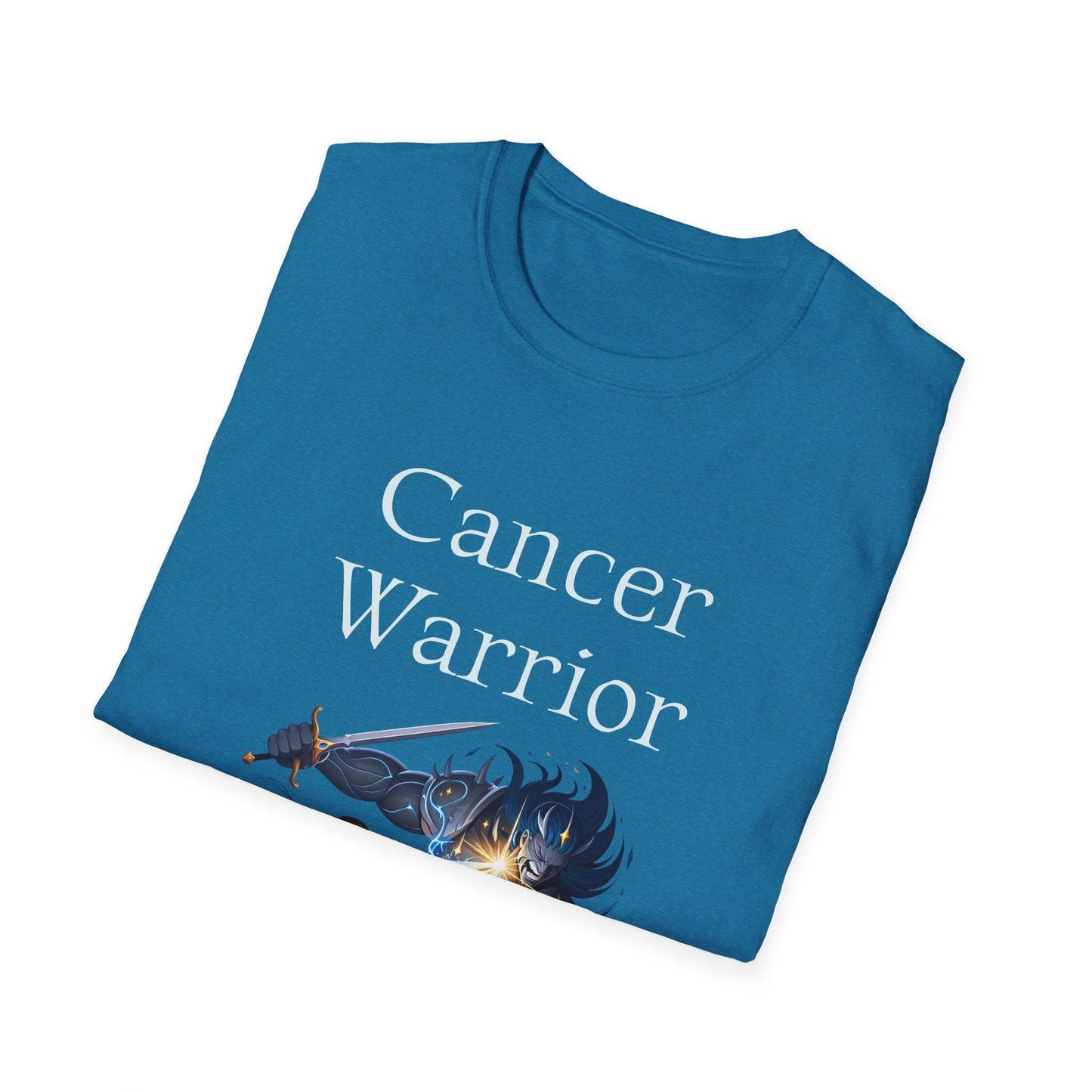 Cancer Warrior Unisex Softstyle T-Shirt - Empowering Battle for Women's Health - The Dreamer's Bookshop.