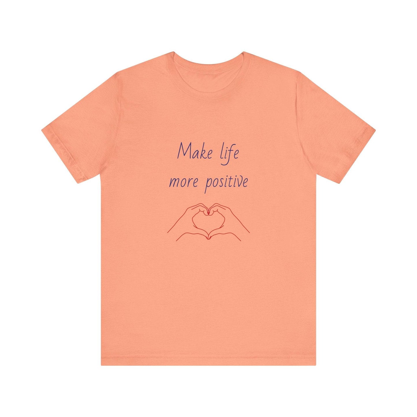 Positive Vibes Unisex Short Sleeve Tee - Make Life More Positive - The Dreamer's Bookshop.