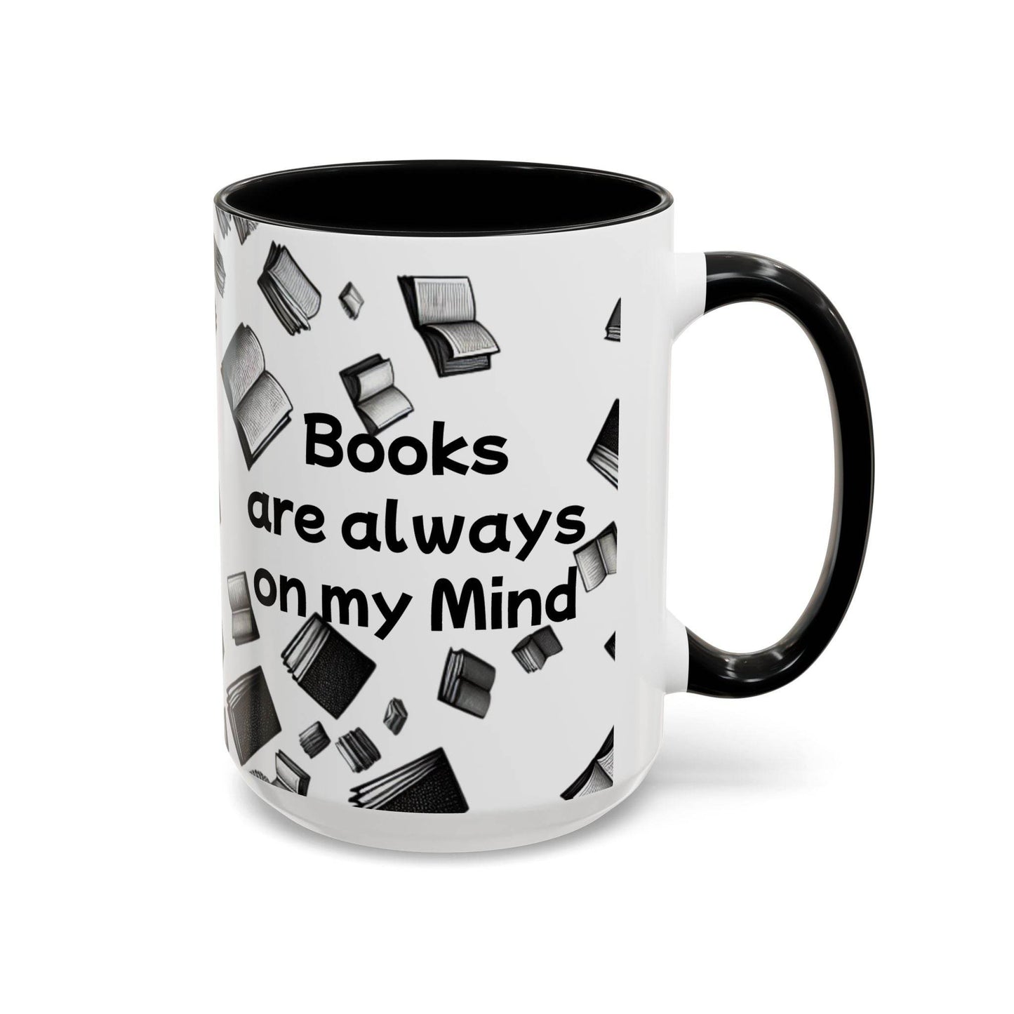 Books on My Mind Accent Coffee Mug - Perfect for Book Lovers - The Dreamer's Bookshop.