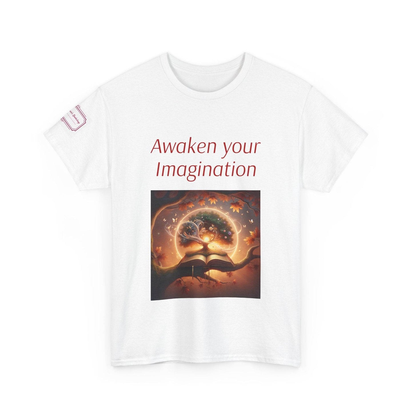Awaken Your Imagination Unisex Heavy Cotton Tee - Inspiring Graphic T-Shirt for Creative Souls - The Dreamer's Bookshop.