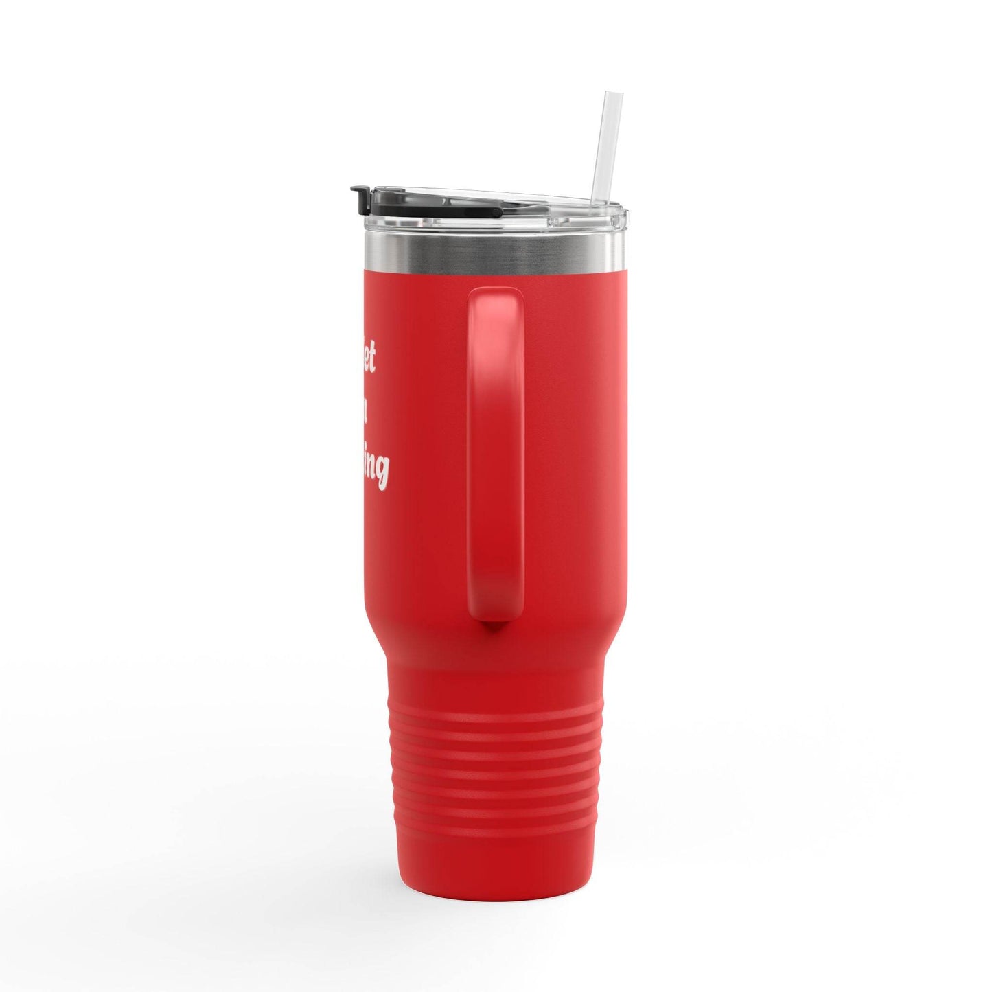 Quiet I'm Writing Insulated Travel Mug - 40oz Red Coffee Cup - The Dreamer's Bookshop.