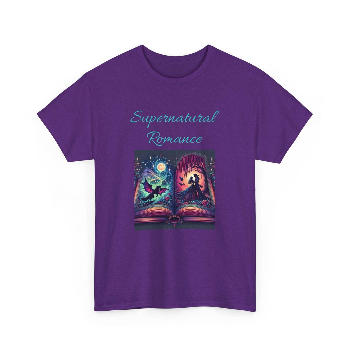 Fiction - Graphic Tee - Unisex Heavy Cotton T-Shirt - Supernatural Romance - The Dreamer's Bookshop.