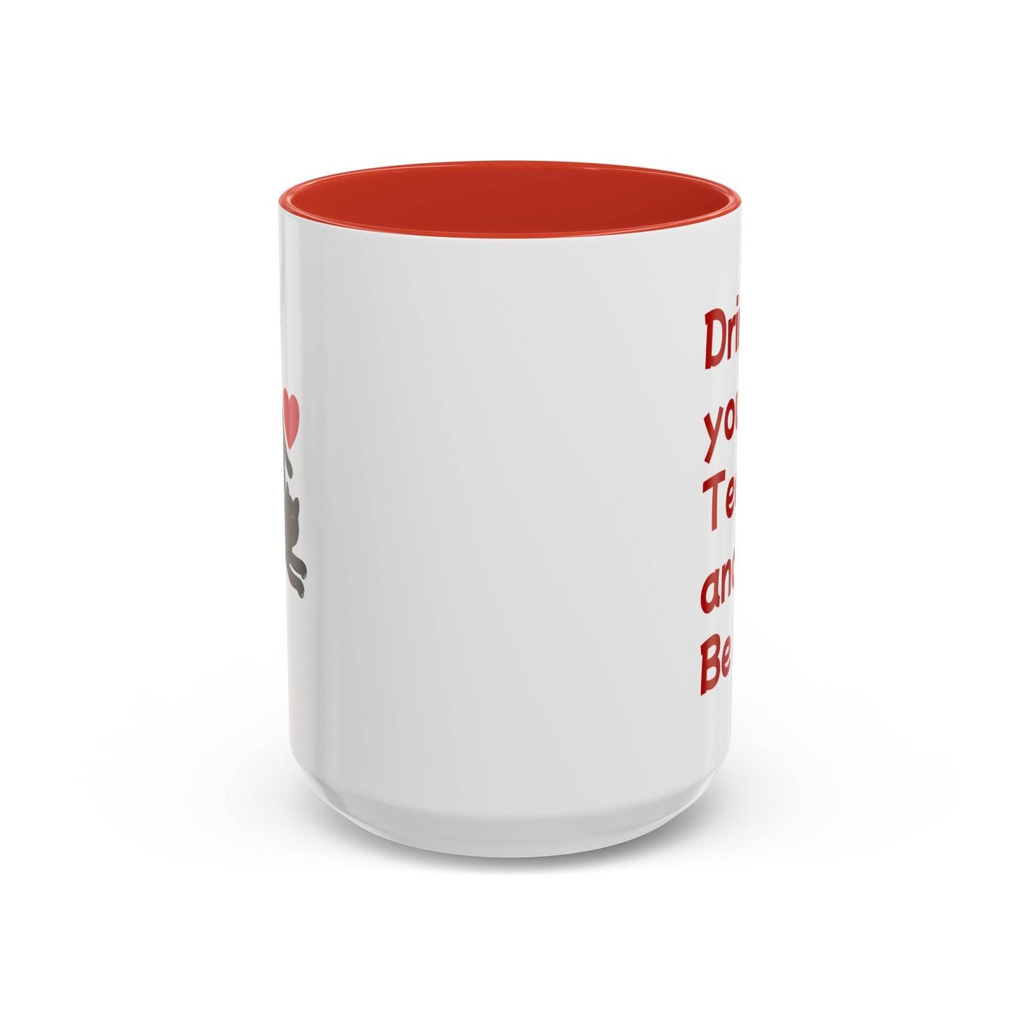 Cute Cat Love Tea Mug - 11 & 15oz Drink and be Nice - The Dreamer's Bookshop.