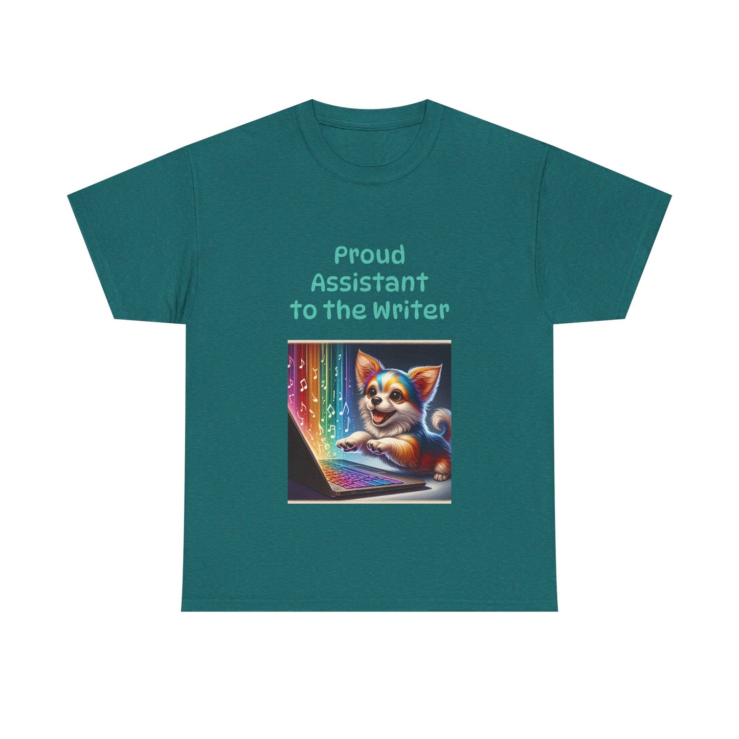 Book Lover's Unisex Heavy Cotton Tee - "Assistant Writer" - The Dreamer's Bookshop.
