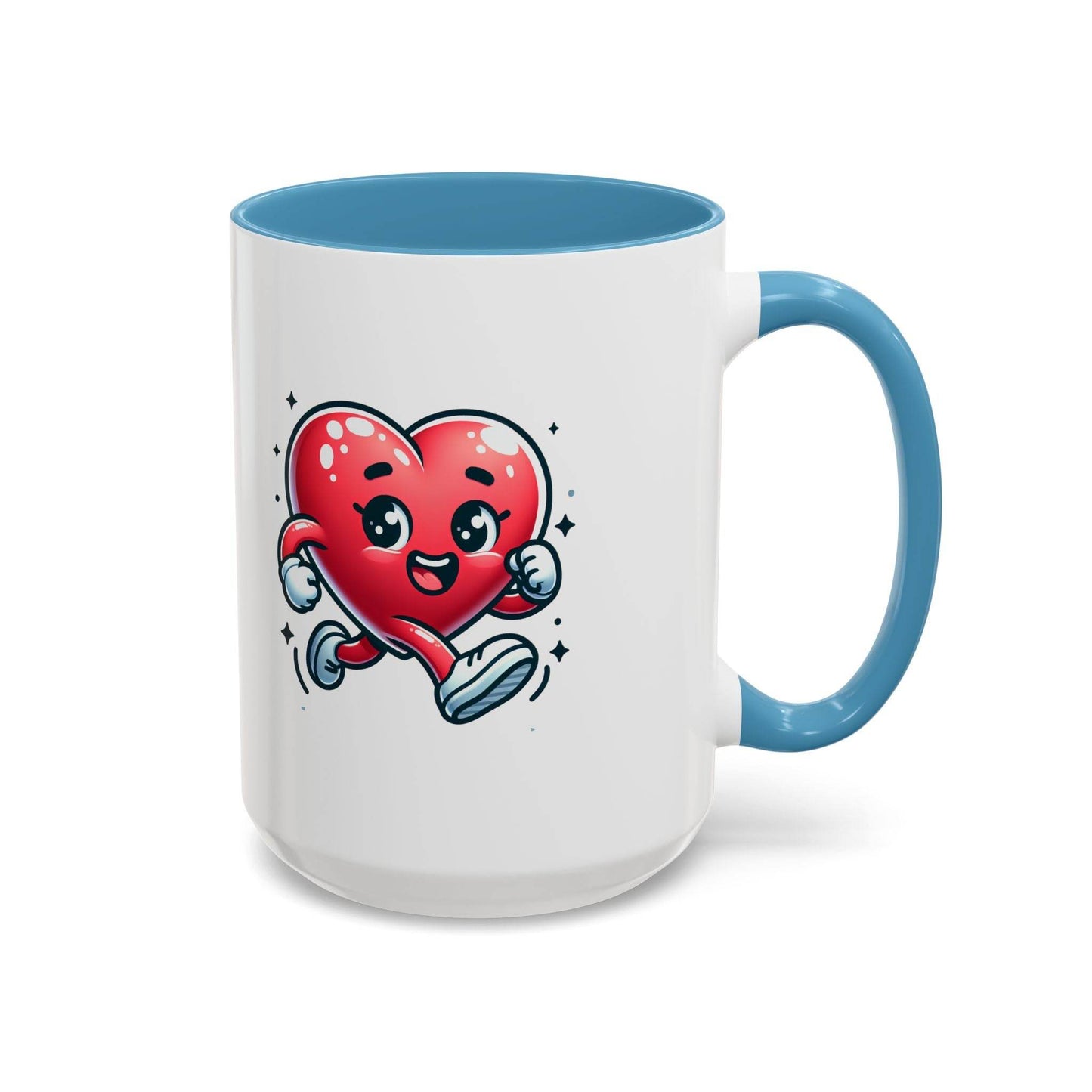 Cute Heart Character Coffee Mug - 11 & 15oz - The Dreamer's Bookshop.
