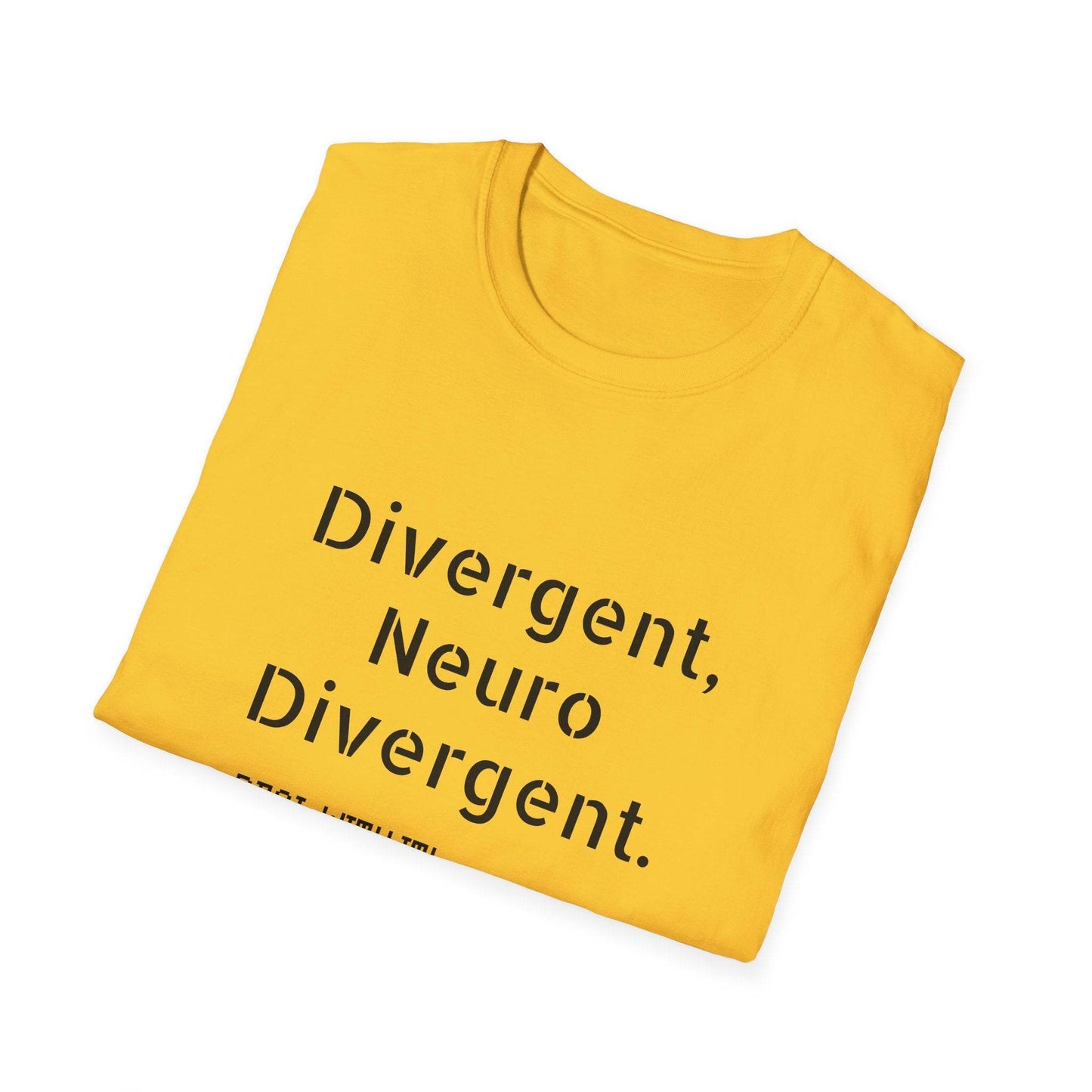Divergent Neuro Divergent T-Shirt - Unisex Softstyle Tee - The Dreamer's Bookshop.