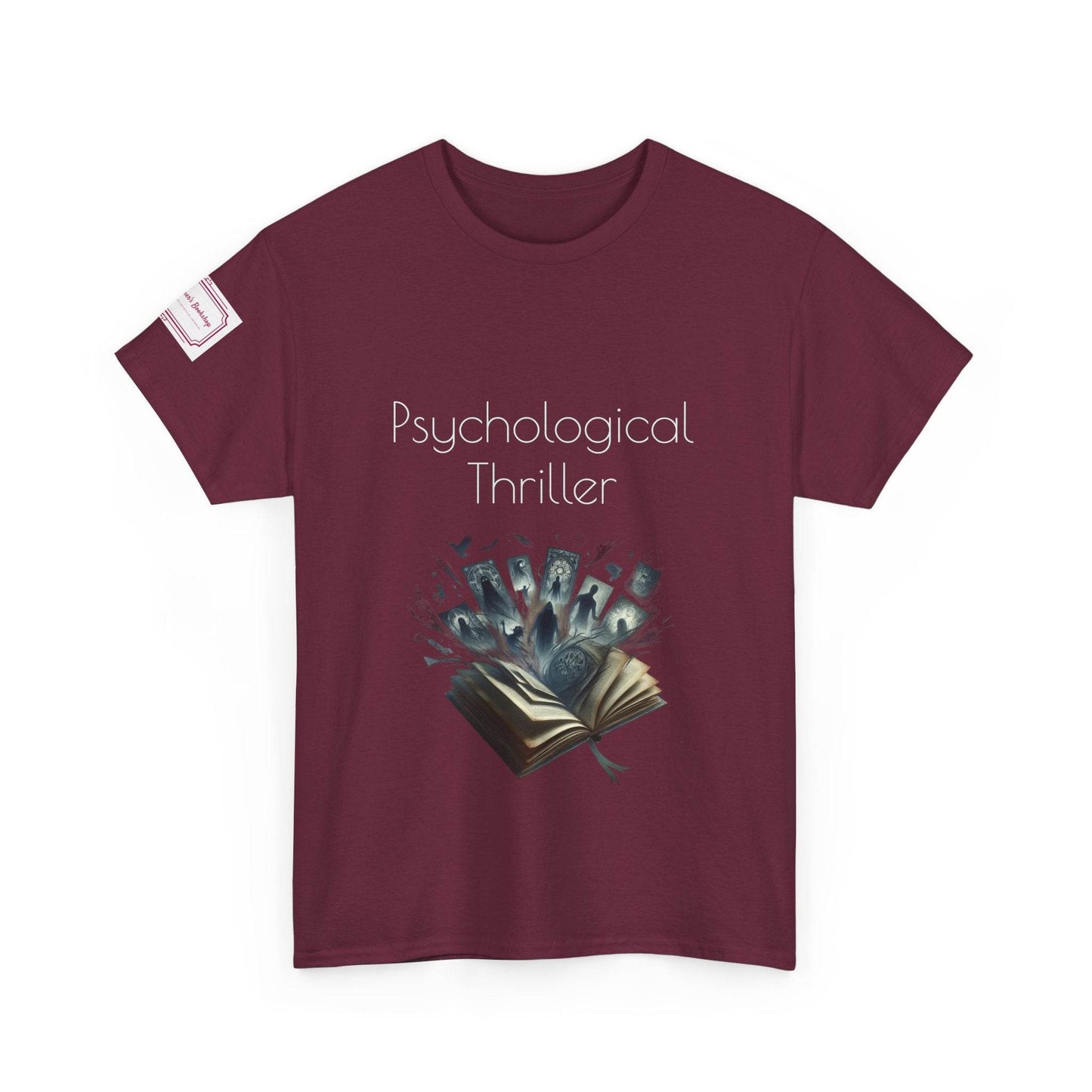 Fiction - Graphic Unisex Heavy Cotton Tee - Psychological Thriller - The Dreamer's Bookshop.