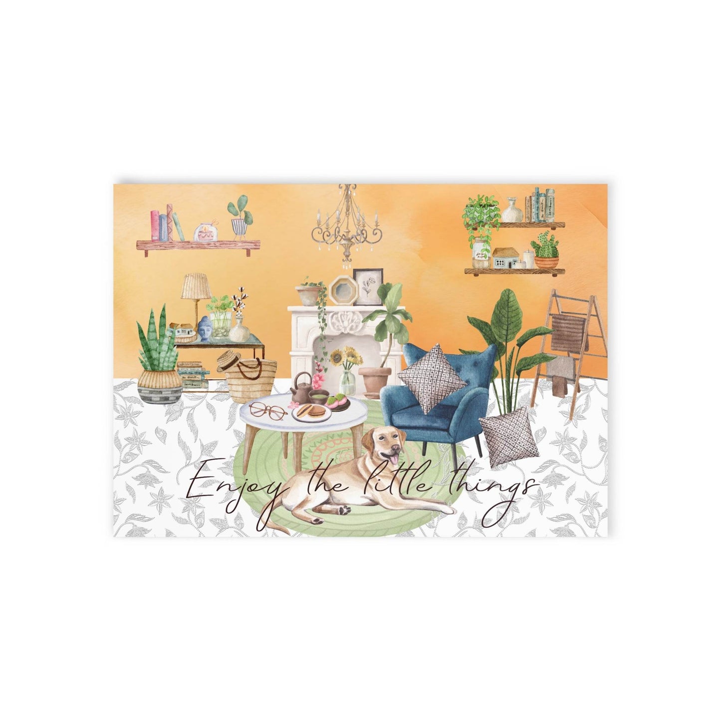 The Dreamer's Bookshop "Tea Time" Enjoy the Little Things Card - The Dreamer's Bookshop.