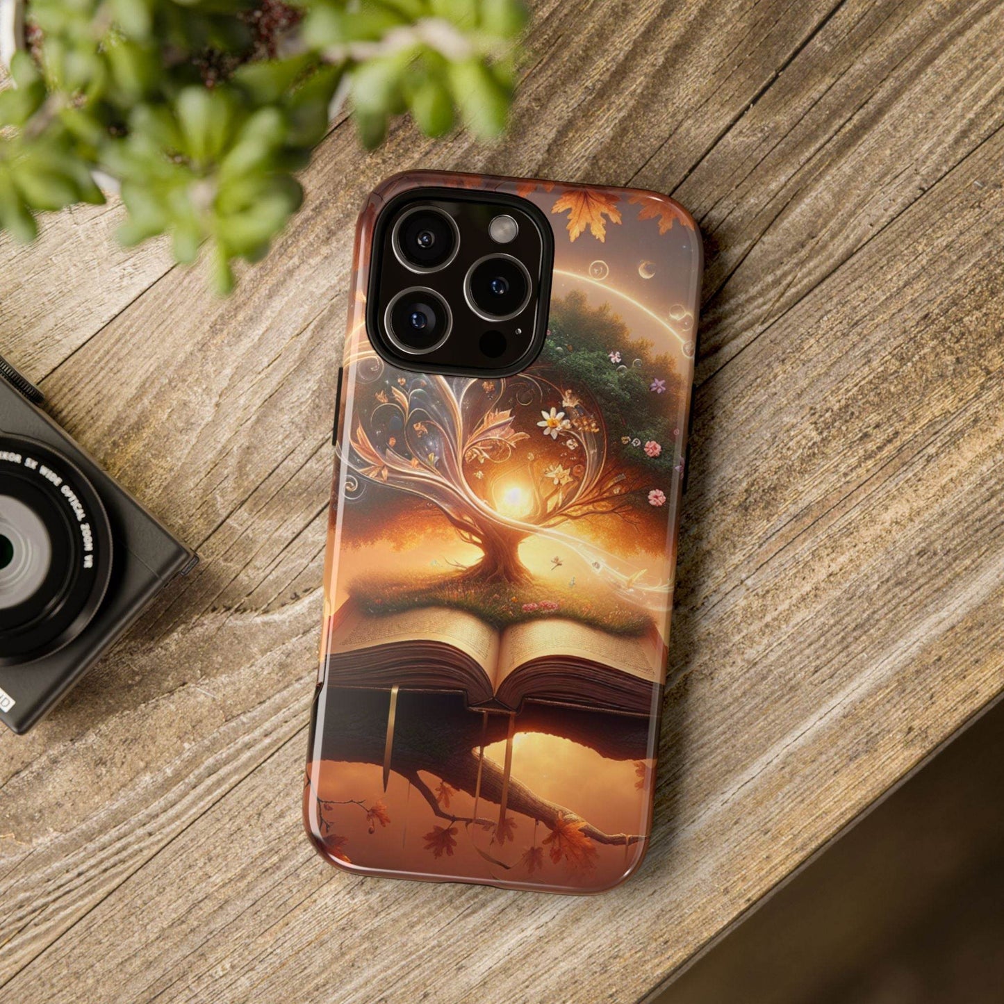 Nature-Inspired iPhone & Samsung Phone Case with Tree of Life Design - The Dreamer's Bookshop.