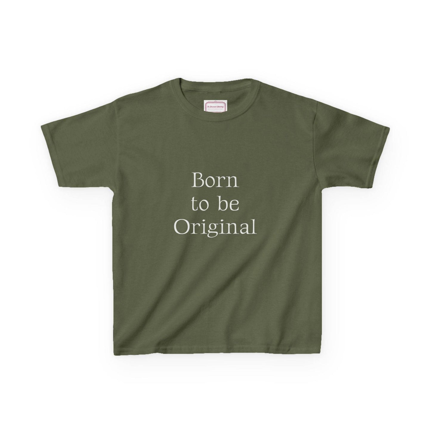 EU - Kids 'Born to be Original' Cotton Tee - Support Young Creators - The Dreamer's Bookshop.