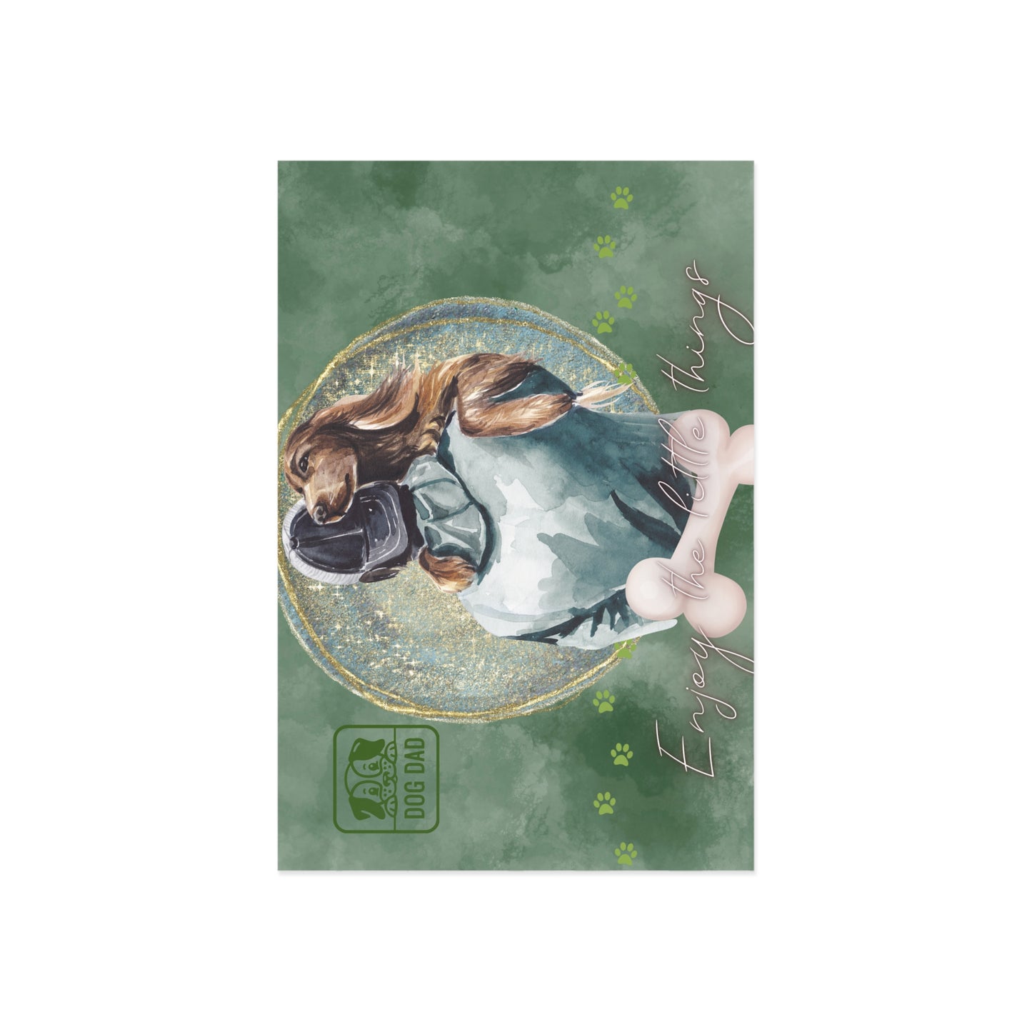 The Dreamer's Bookshop "Dog dad" Enjoy the Little Things Card - The Dreamer's Bookshop.