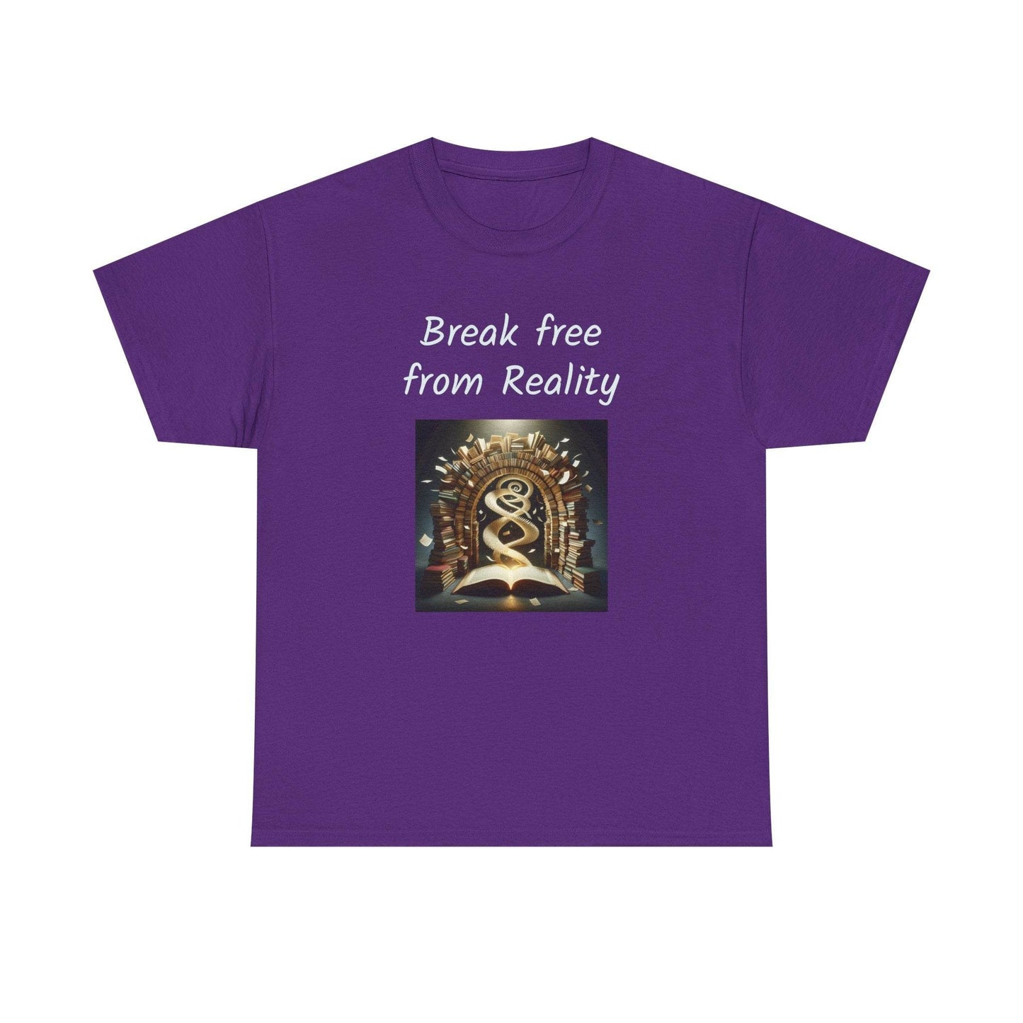 Break Free - Graphic Tee - Unisex Heavy Cotton T-Shirt - Book Lovers - The Dreamer's Bookshop.