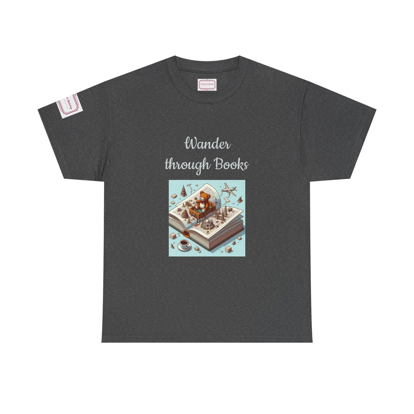 Wander - Unisex Heavy Cotton Tee - Perfect for Book Lovers - The Dreamer's Bookshop.