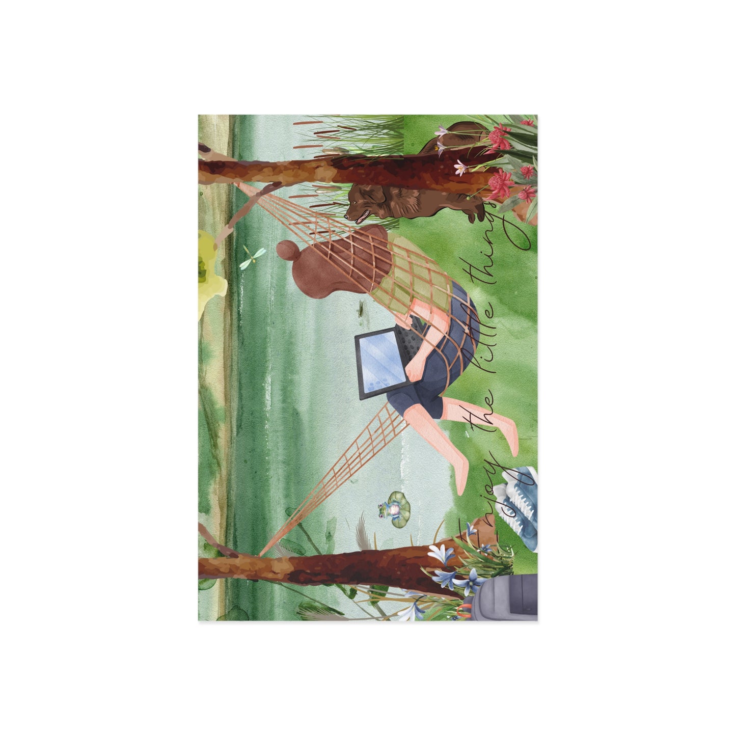 The Dreamer's Bookshop "Lake" Enjoy the Little Things Card