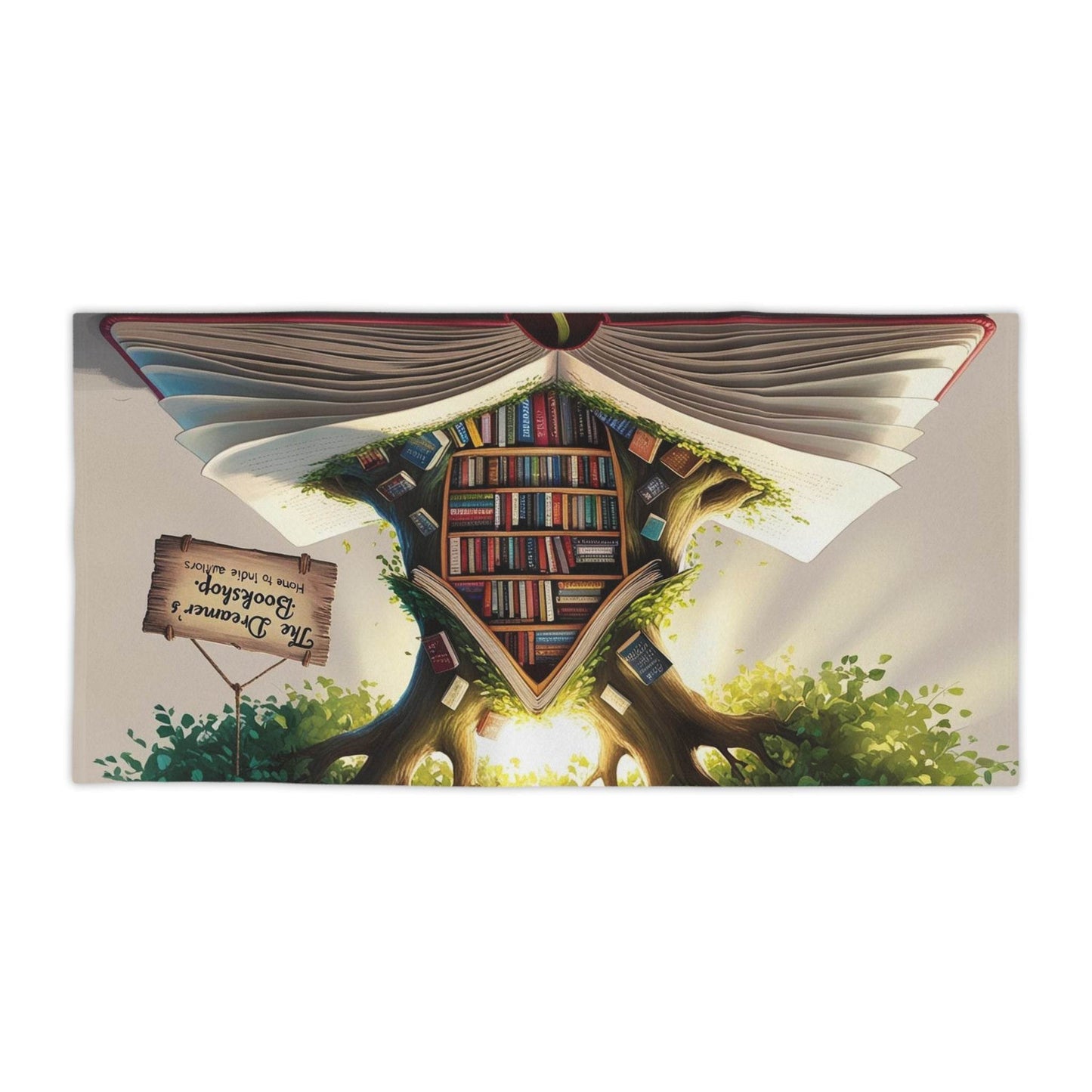 Literary Enchantment Beach Towel - Book Lover's Paradise - The Dreamer's Bookshop.