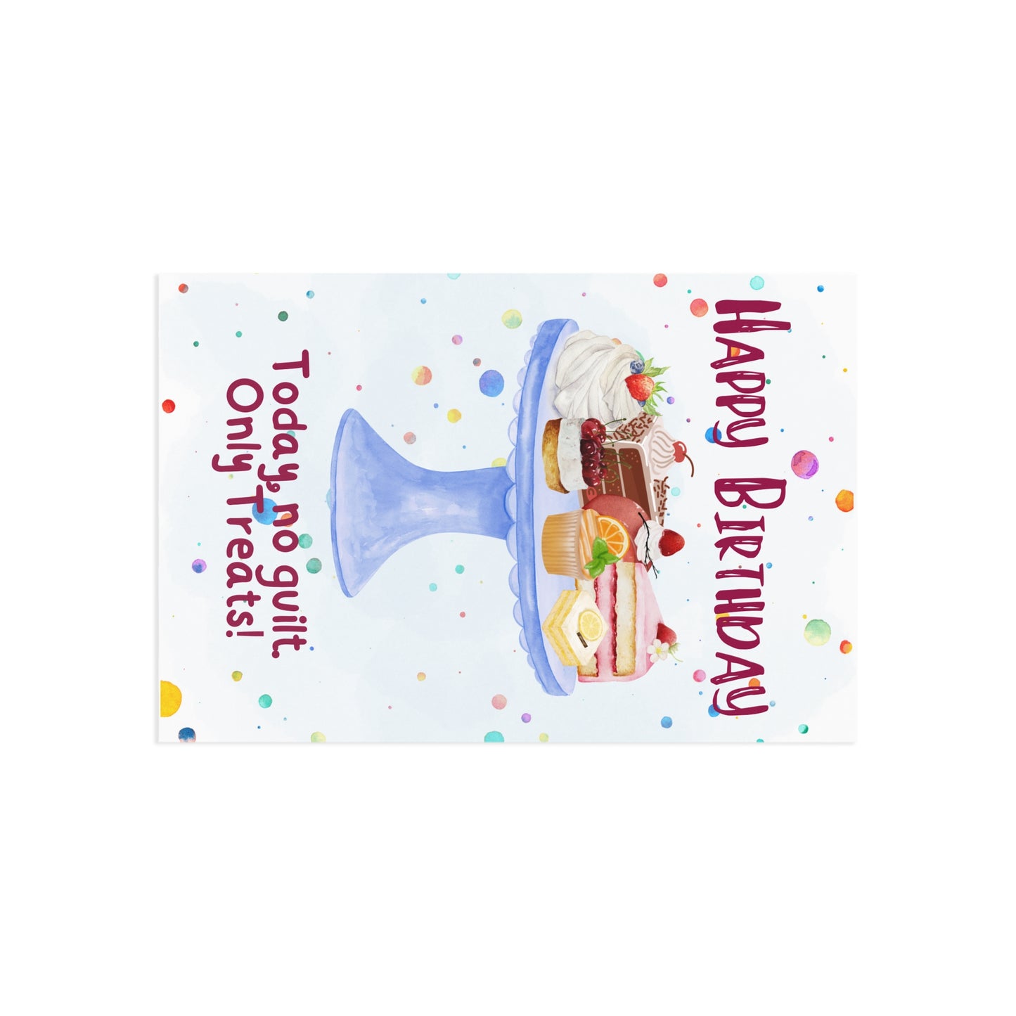 The Dreamer's Bookshop "Only Treats" Birthday Card - The Dreamer's Bookshop.