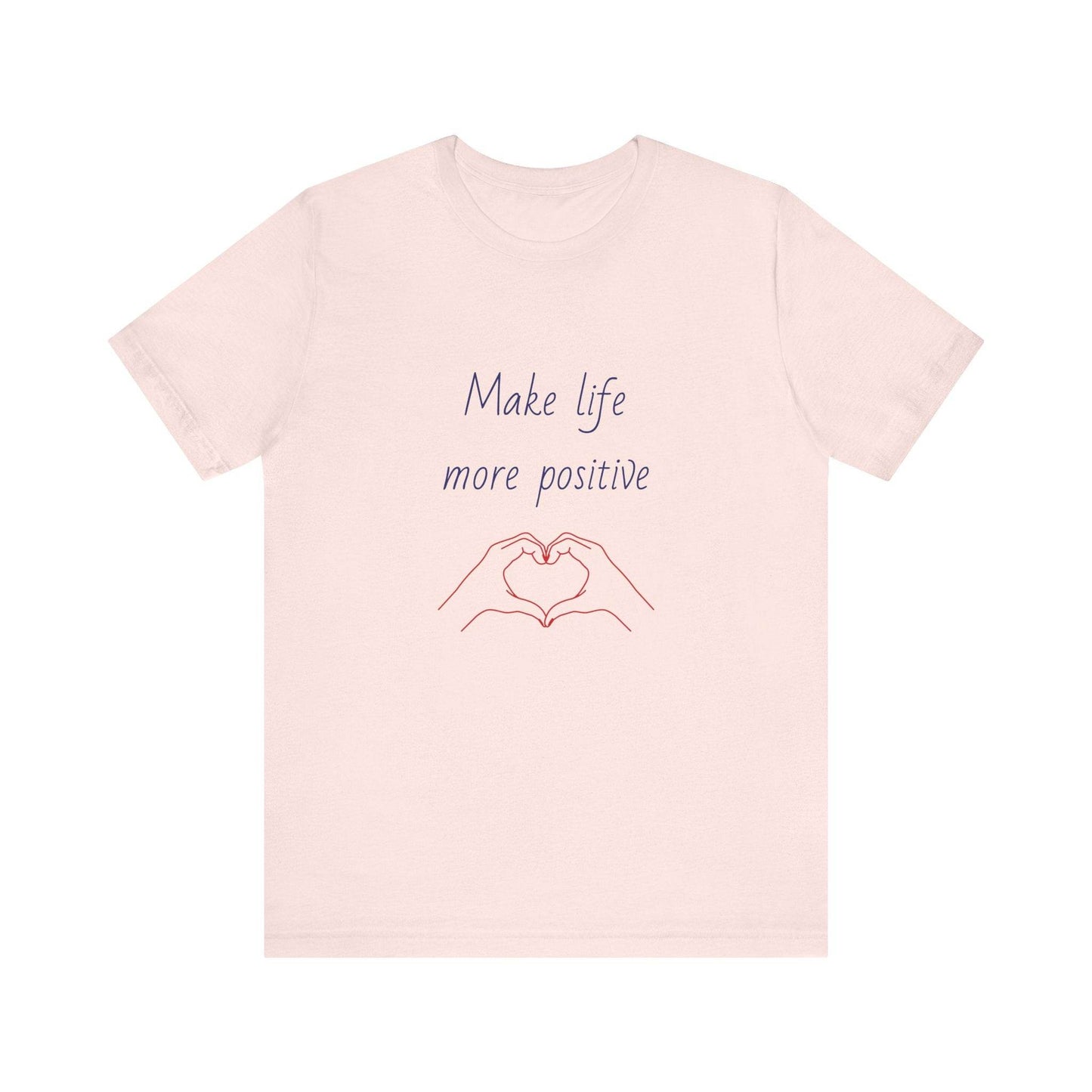 Positive Vibes Unisex Short Sleeve Tee - Make Life More Positive - The Dreamer's Bookshop.