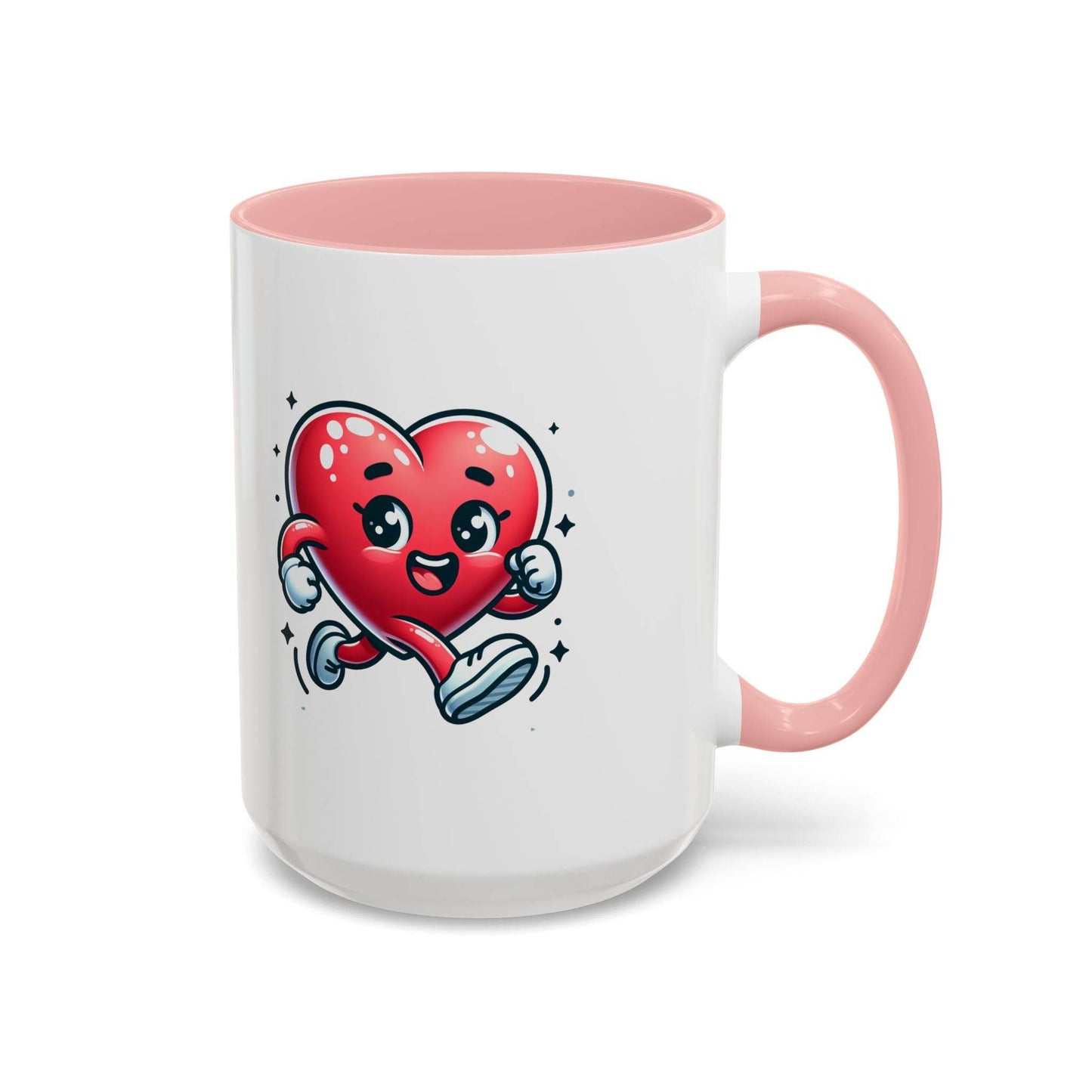 Cute Heart Character Coffee Mug - 11 & 15oz - The Dreamer's Bookshop.