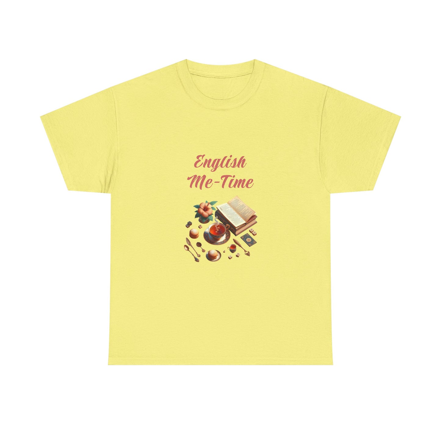 Book Lover's Unisex Heavy Cotton Tee - "Me-Time" - The Dreamer's Bookshop.