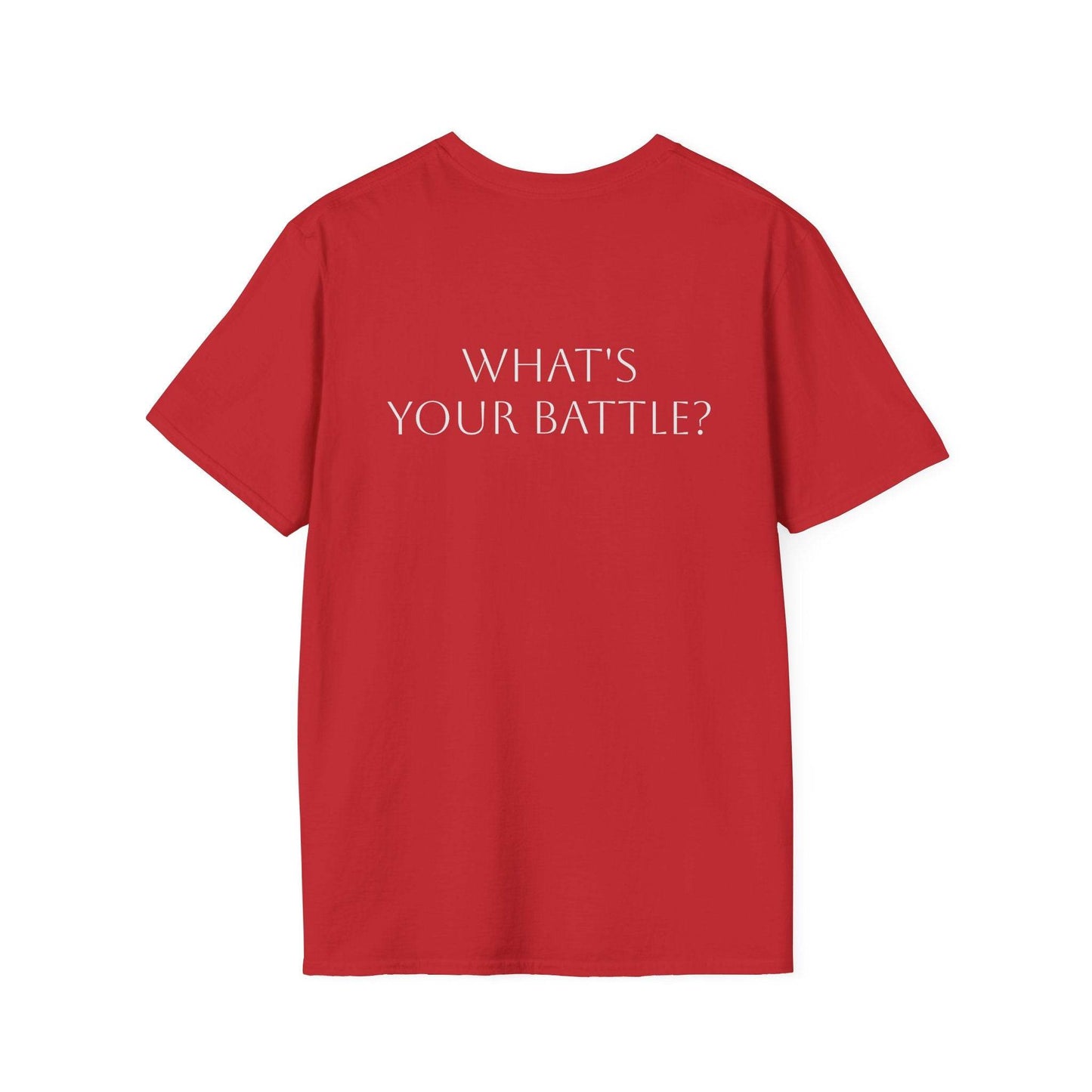 Anxiety Warrior Unisex Softstyle T-Shirt - What's Your Battle? - The Dreamer's Bookshop.